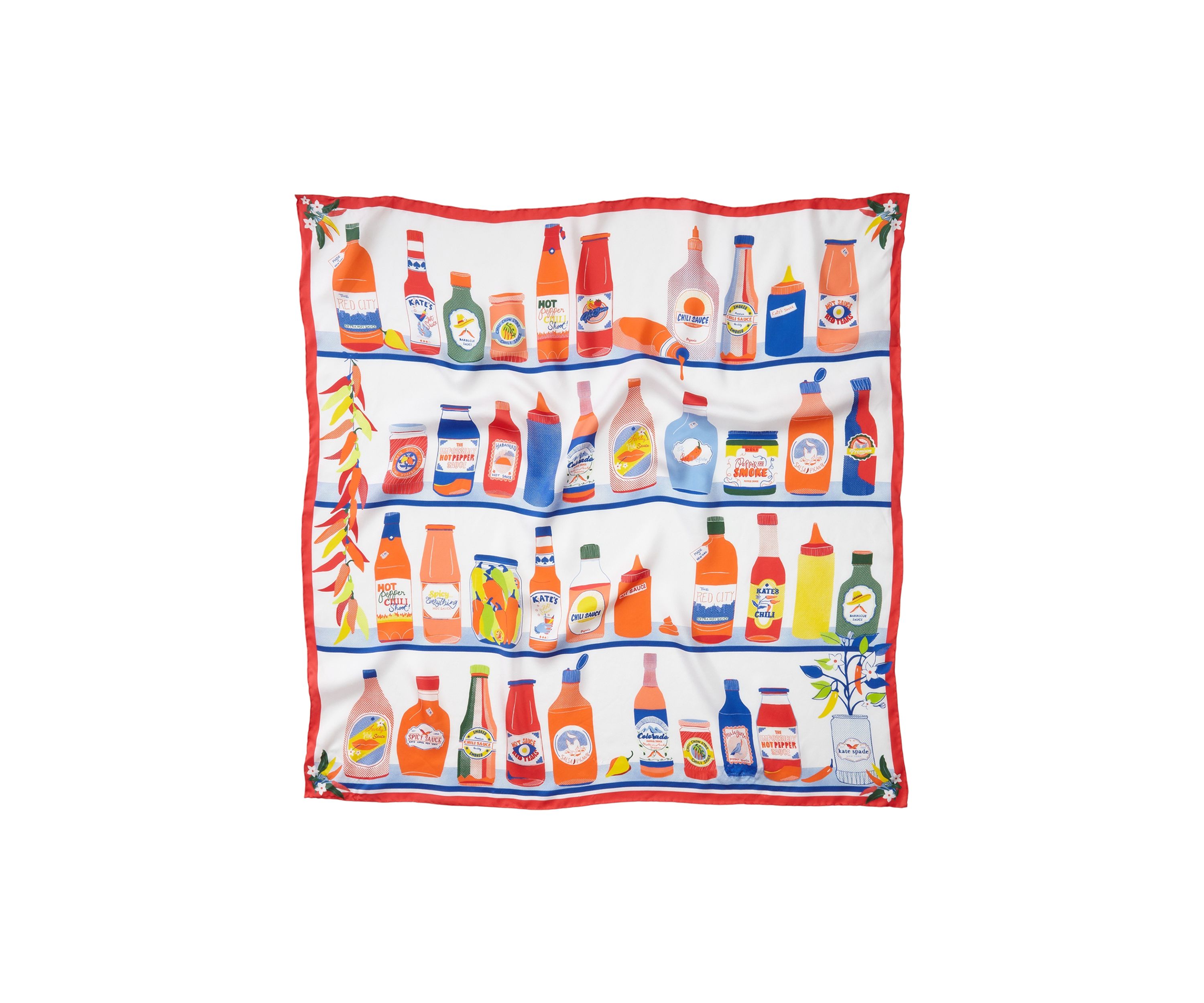 Hot Sauce Silk Square Scarf