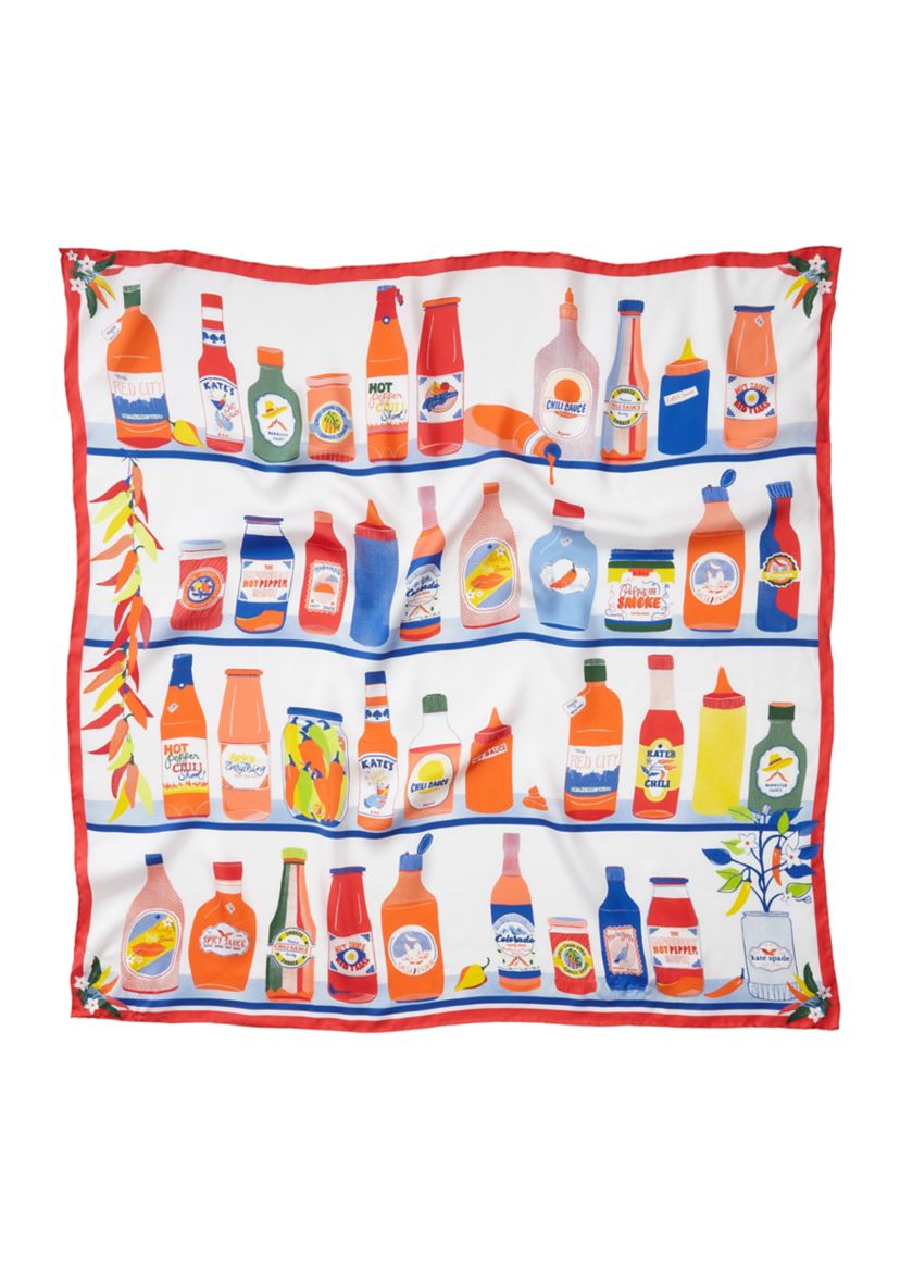 Hot Sauce Silk Square Scarf