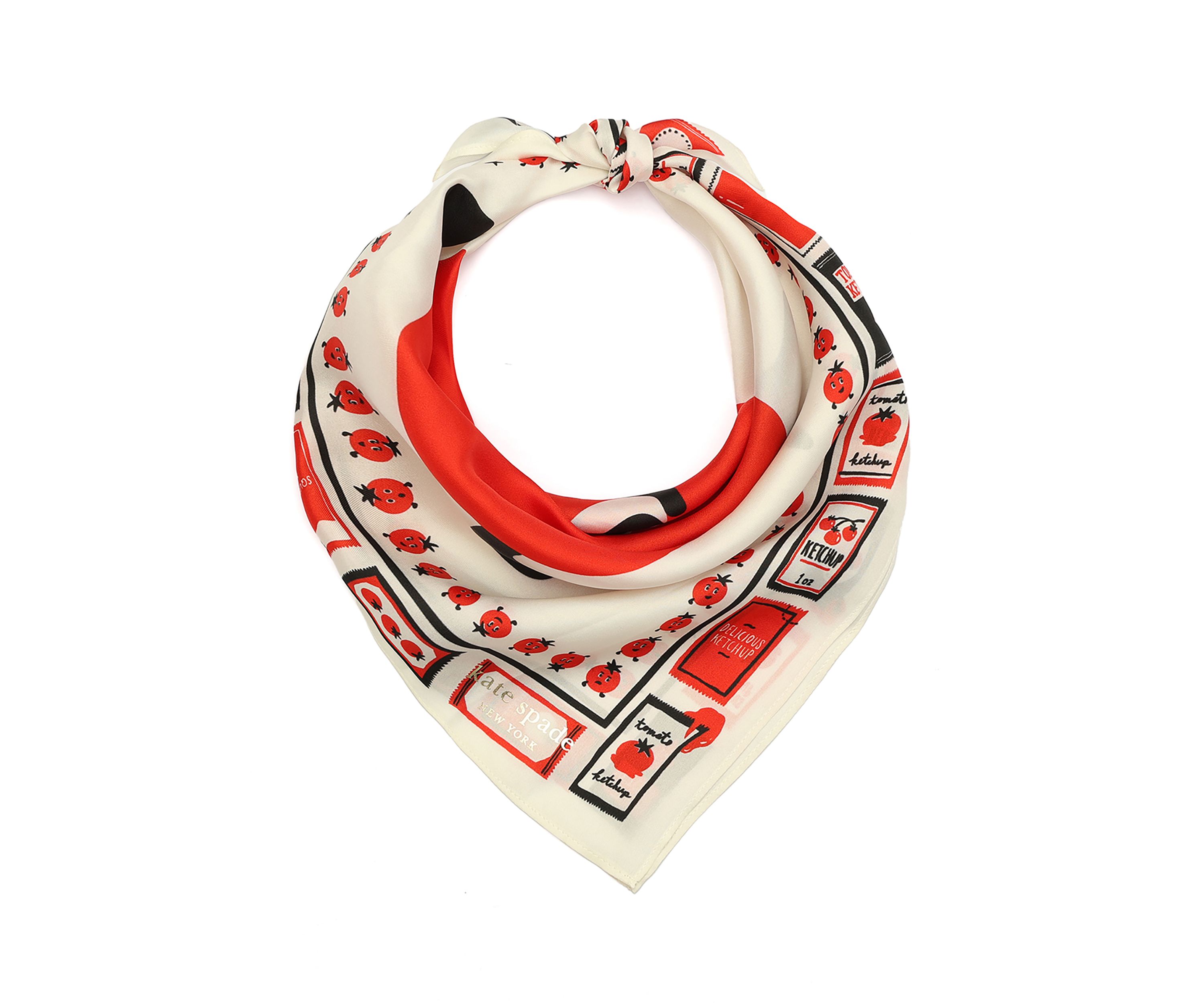 Tomato Ketchup Silk Bandana 