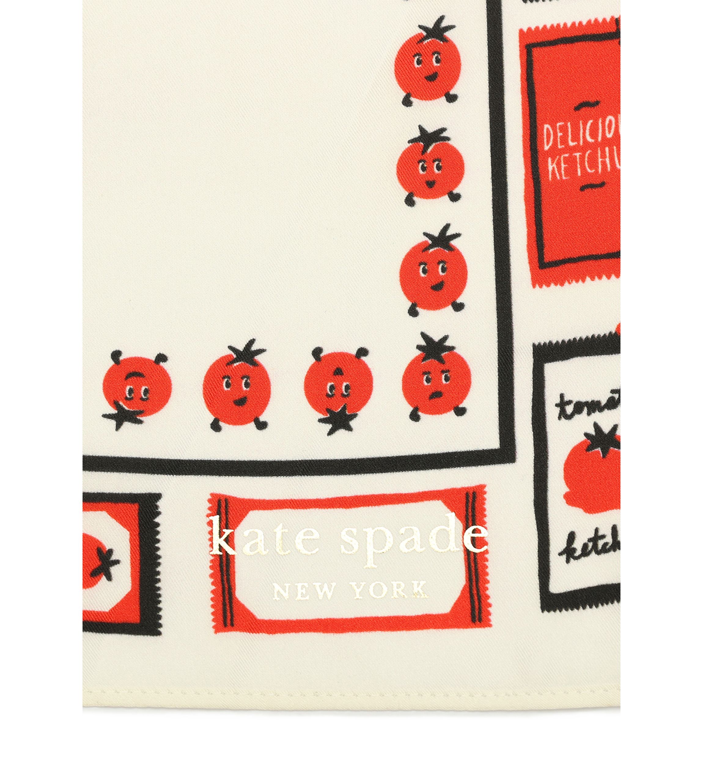 Tomato Ketchup Silk Bandana 