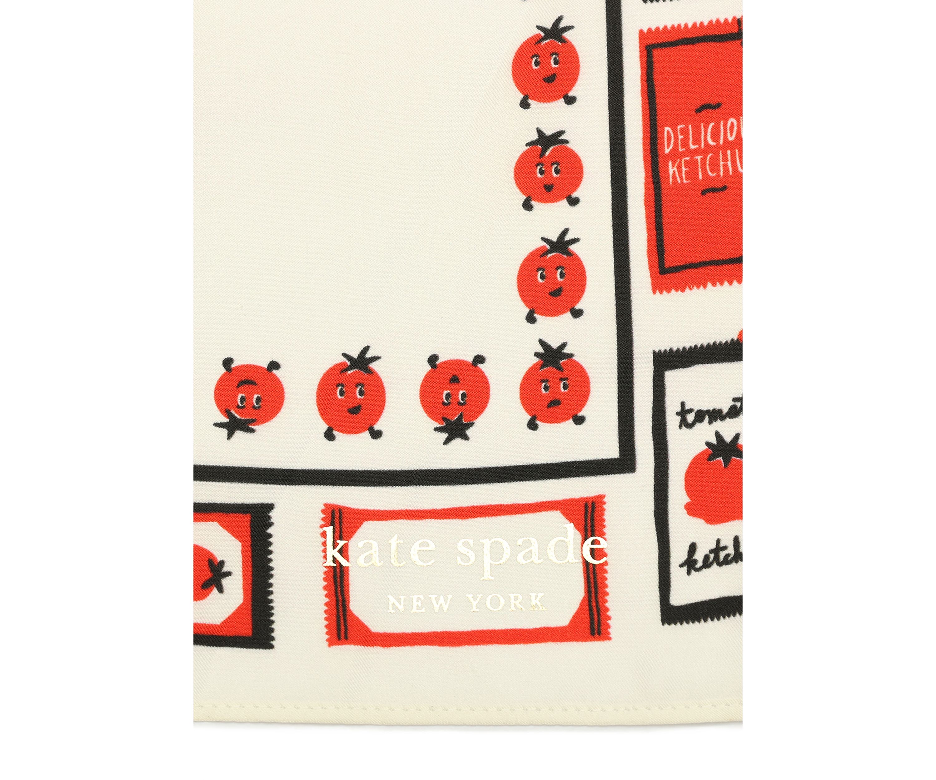 Tomato Ketchup Silk Bandana 