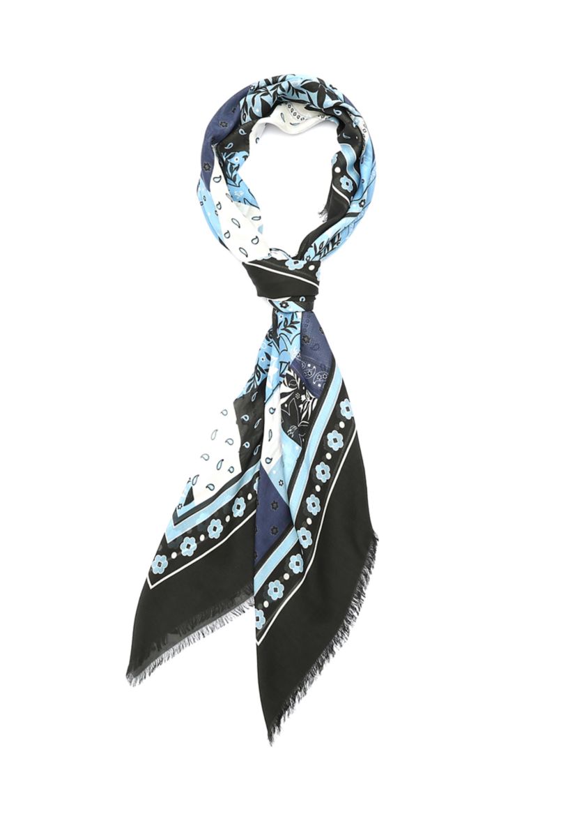 Bandana Patchwork Modal Square Scarf