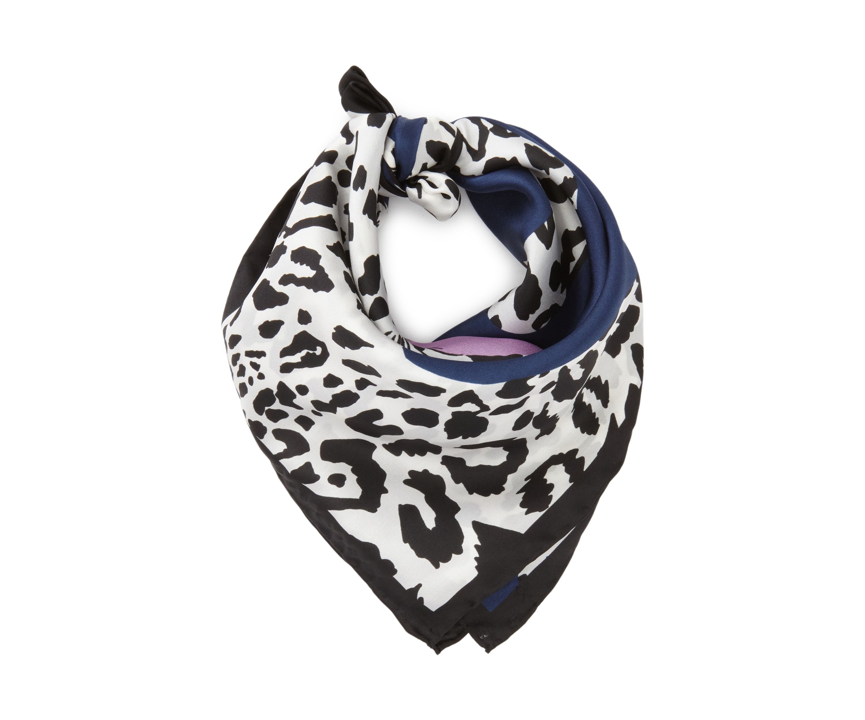 Leopard Silk Square Scarf