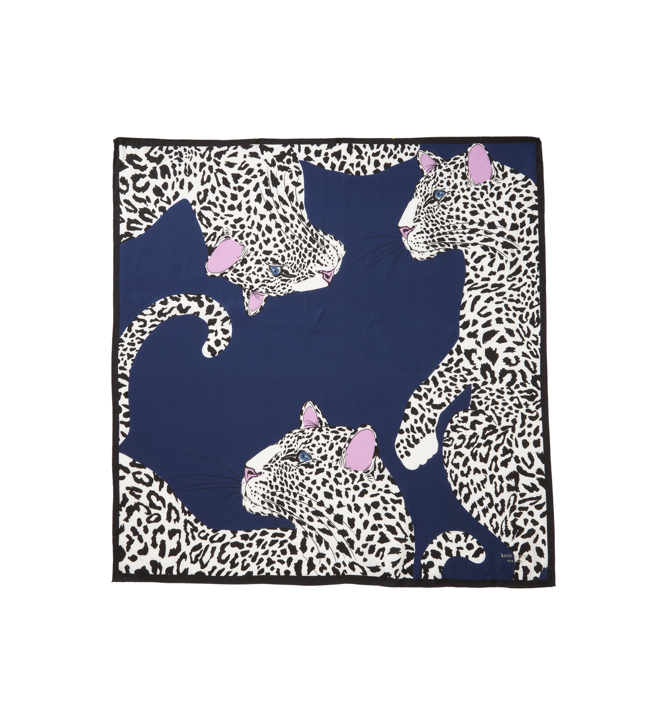 Leopard Silk Square Scarf