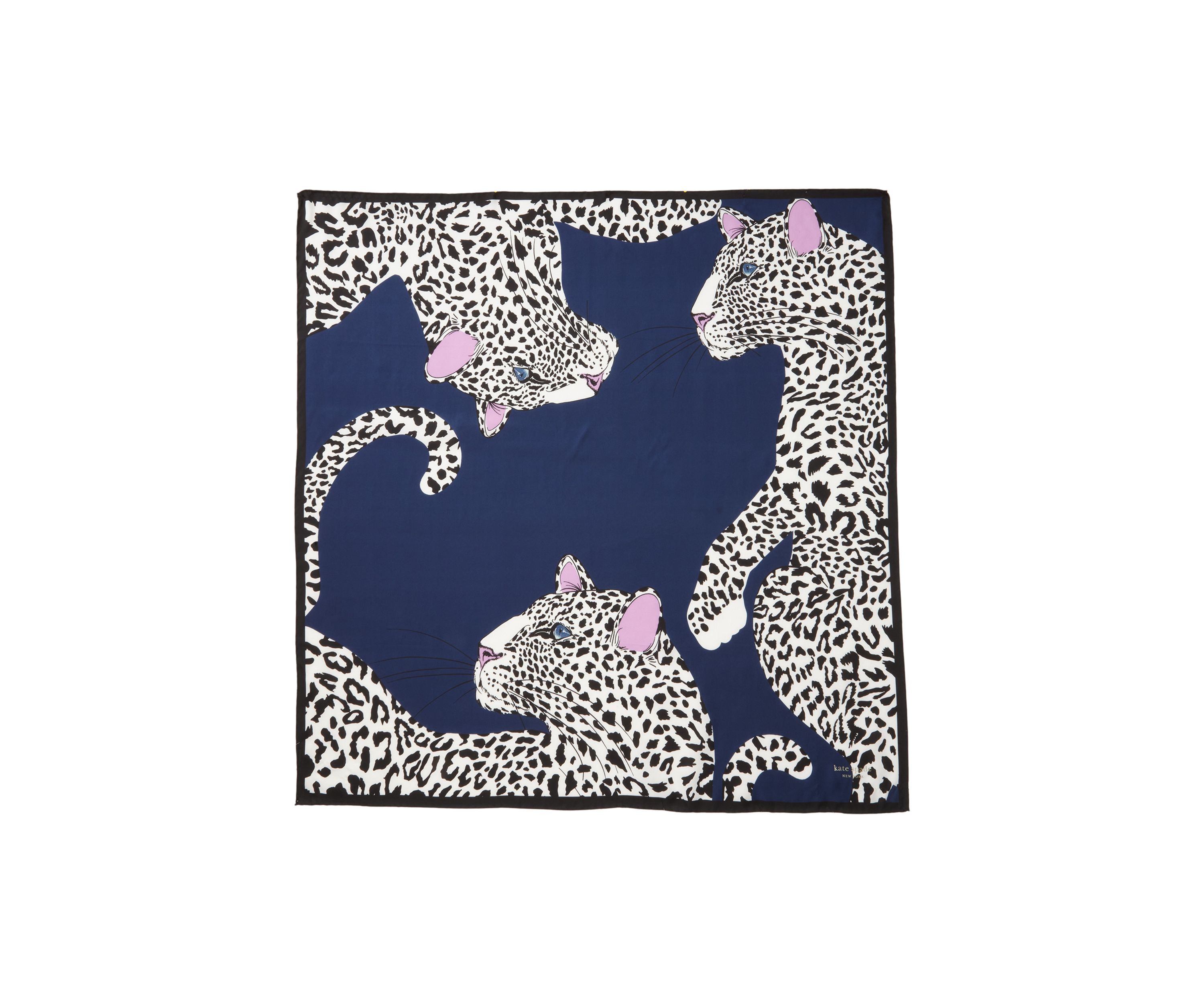 Leopard Silk Square Scarf