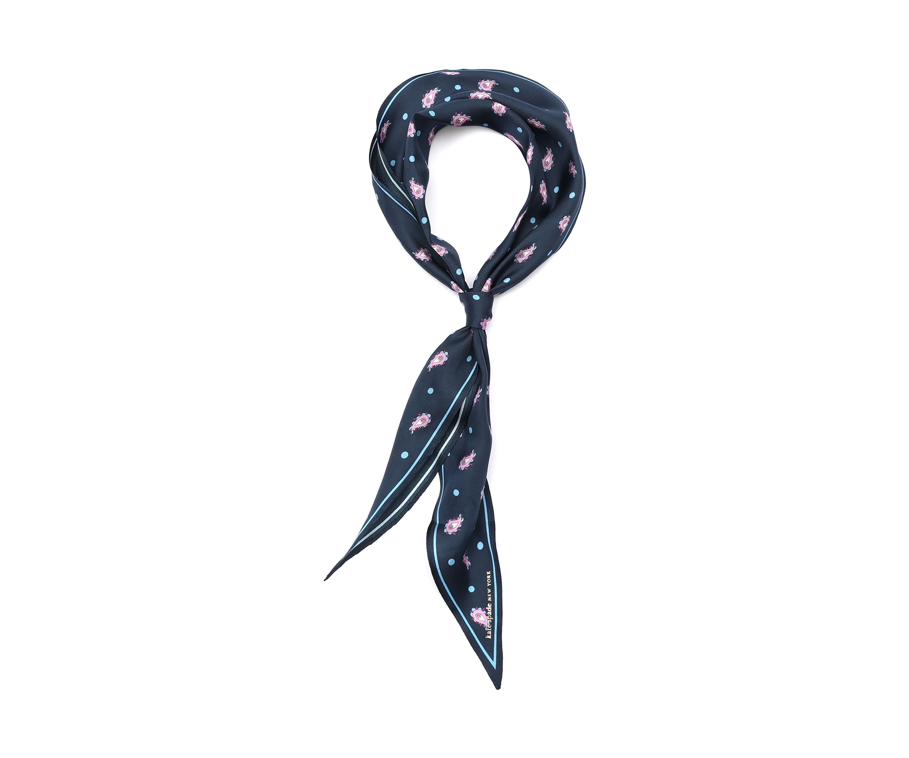 Paisley Foulard Silk Diamond Scarf