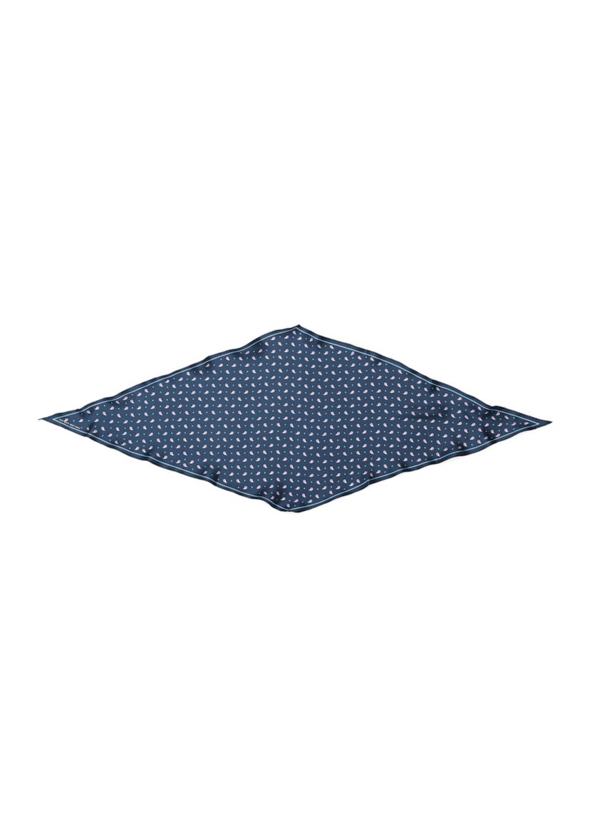Paisley Foulard Silk Diamond Scarf