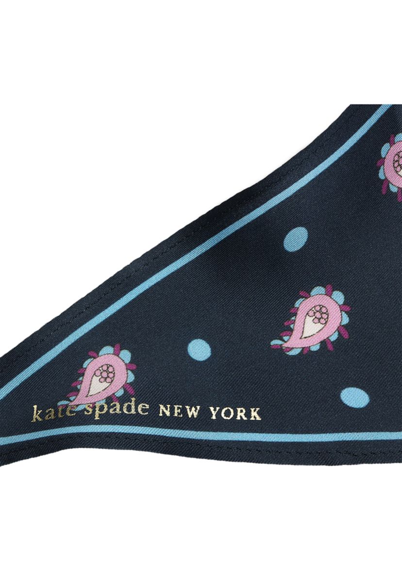 Paisley Foulard Silk Diamond Scarf