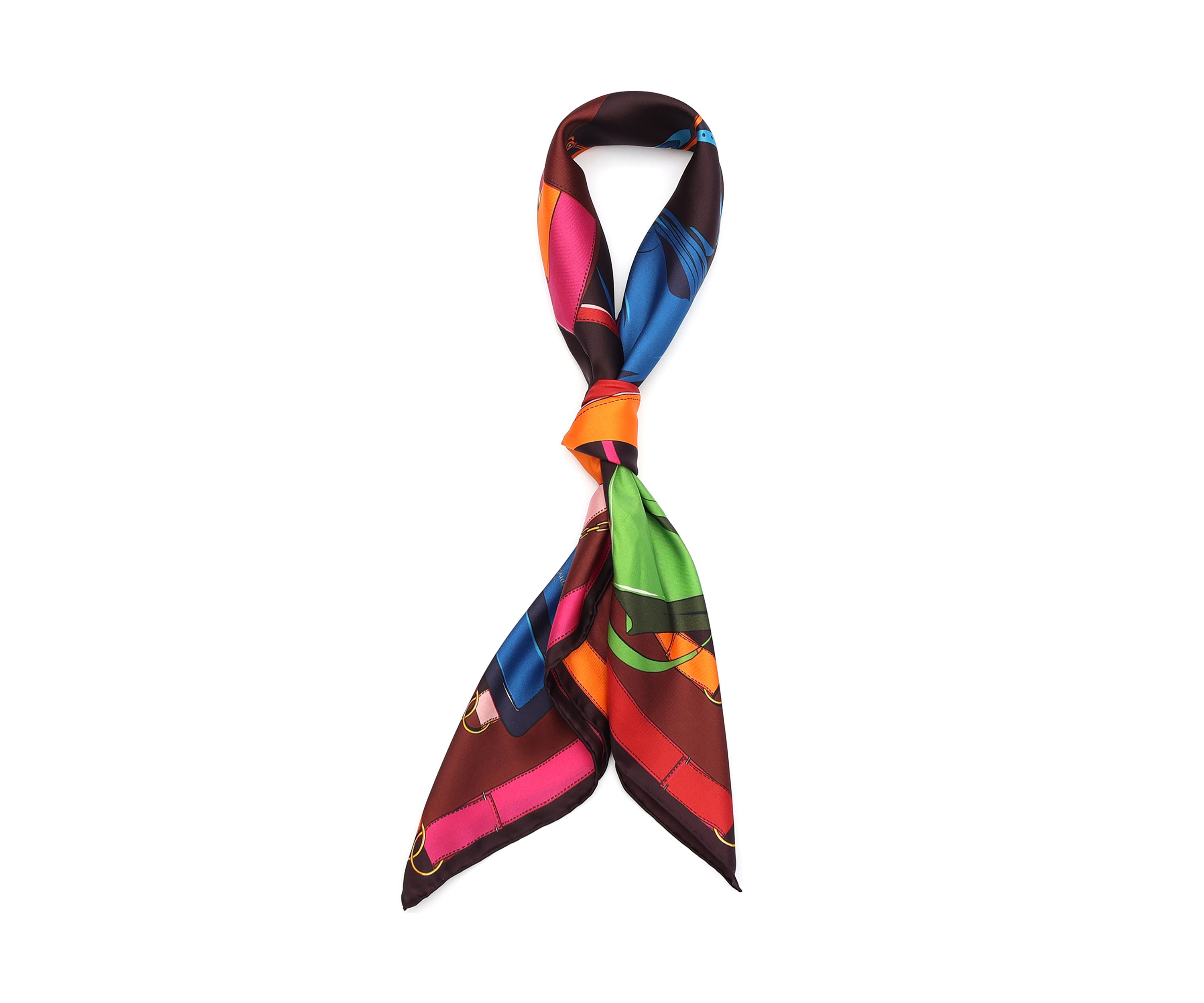 Bag Print Silk Scarf 