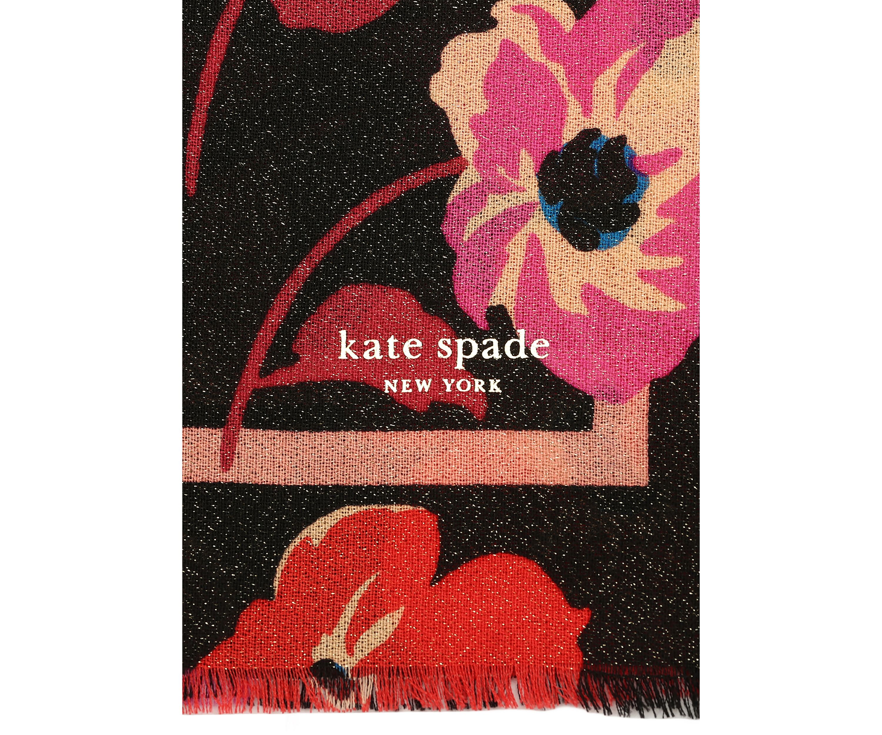 Fall Poppies Wool Oblong Scarf 