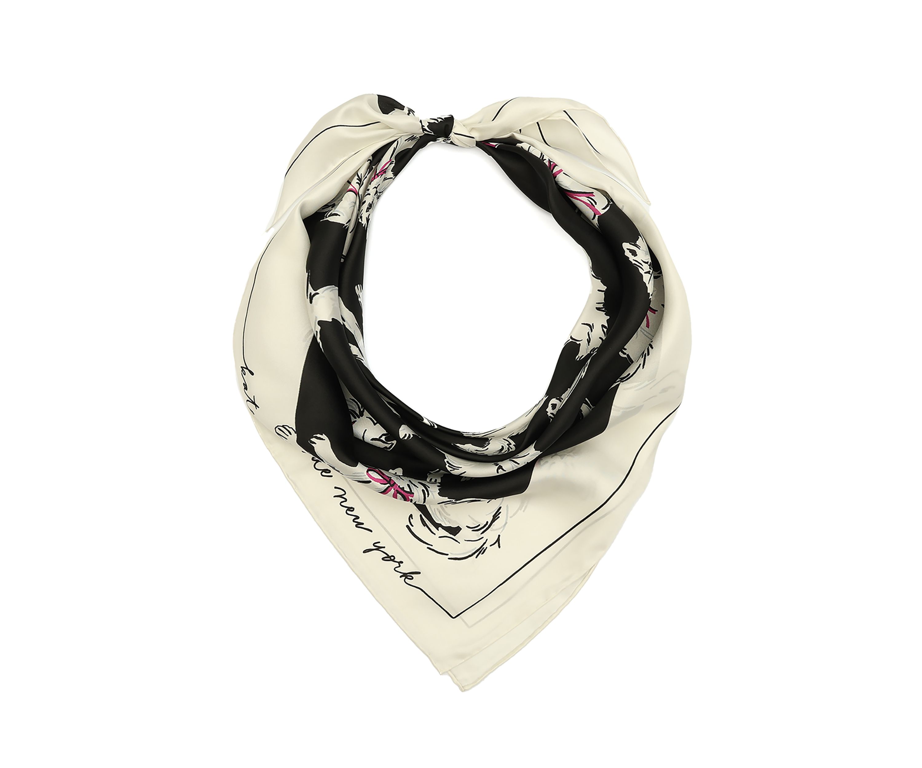 Pretty Kitty Silk Square Scarf