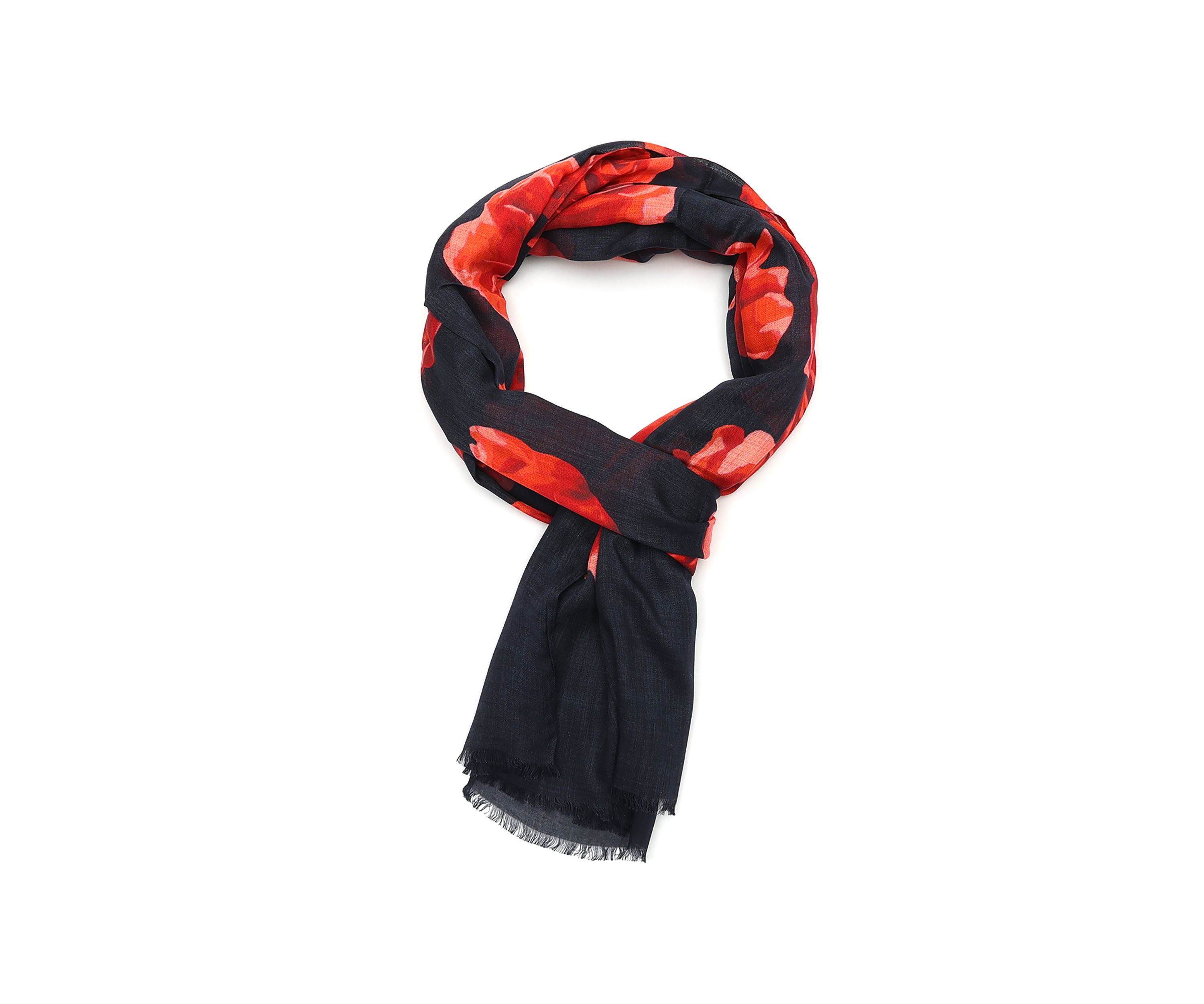 Charming Rose Oblong Scarf 