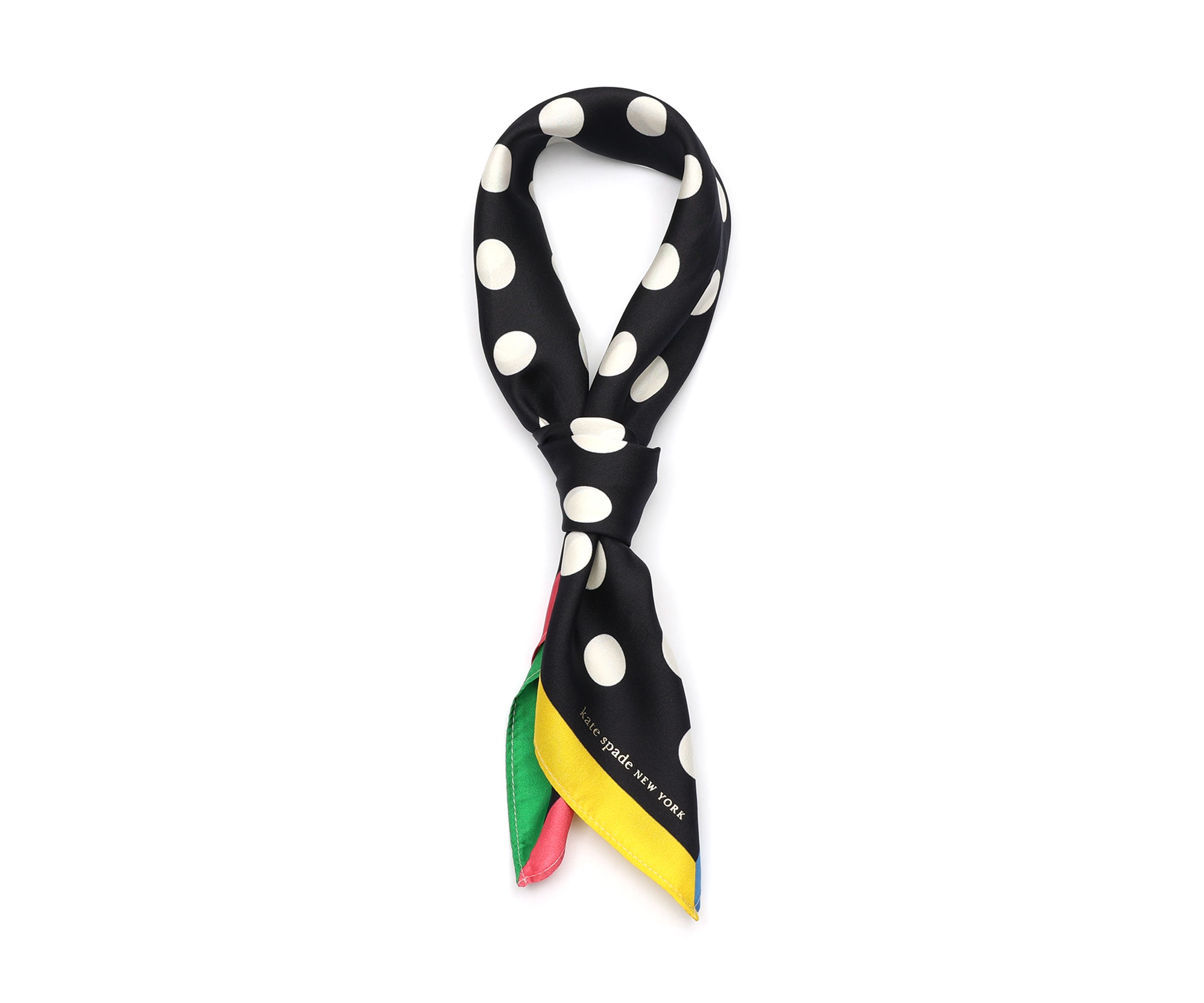 Breezy Dot Silk Bandana