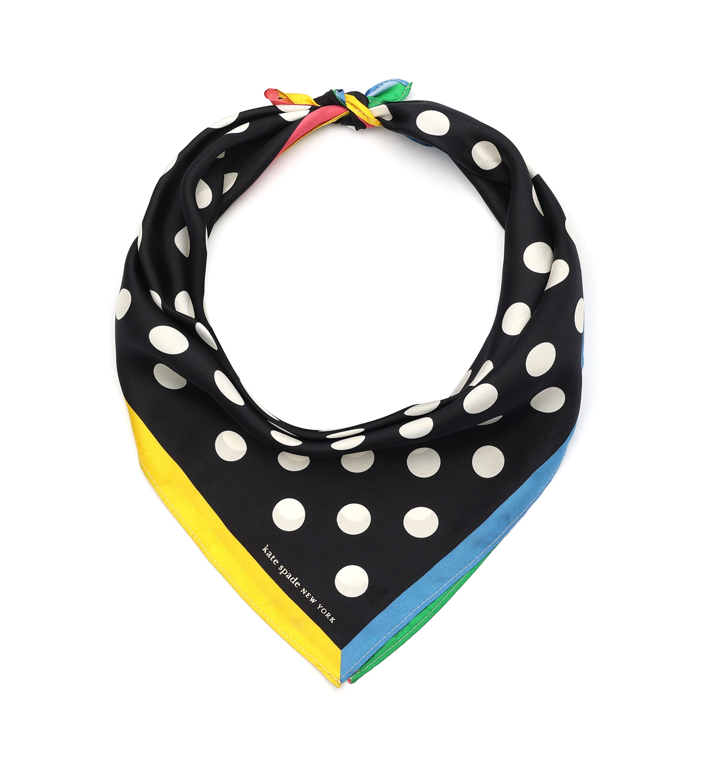 Breezy Dot Silk Bandana