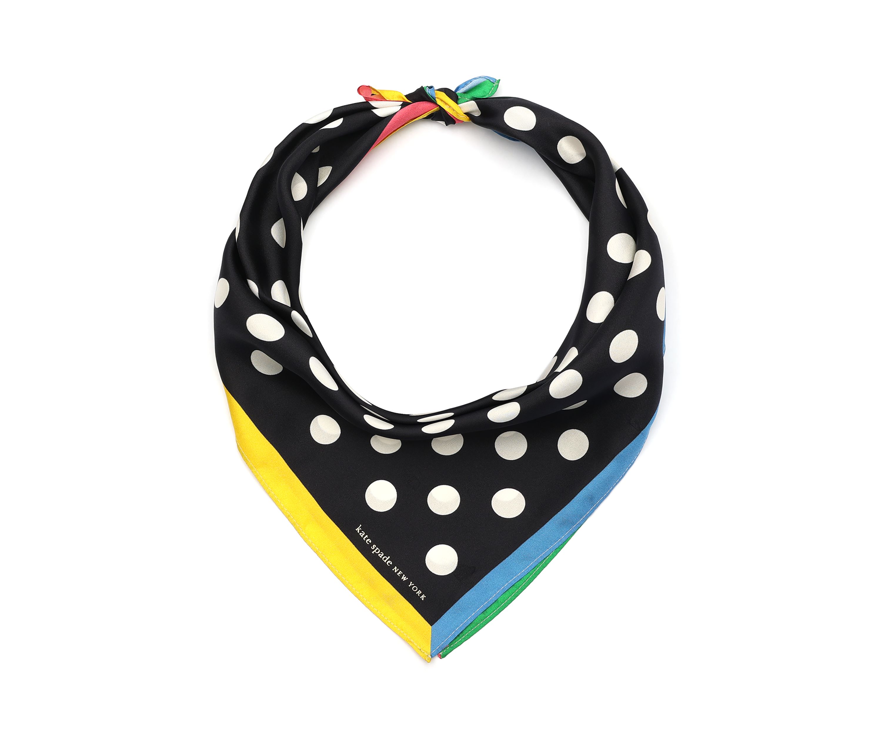Breezy Dot Silk Bandana