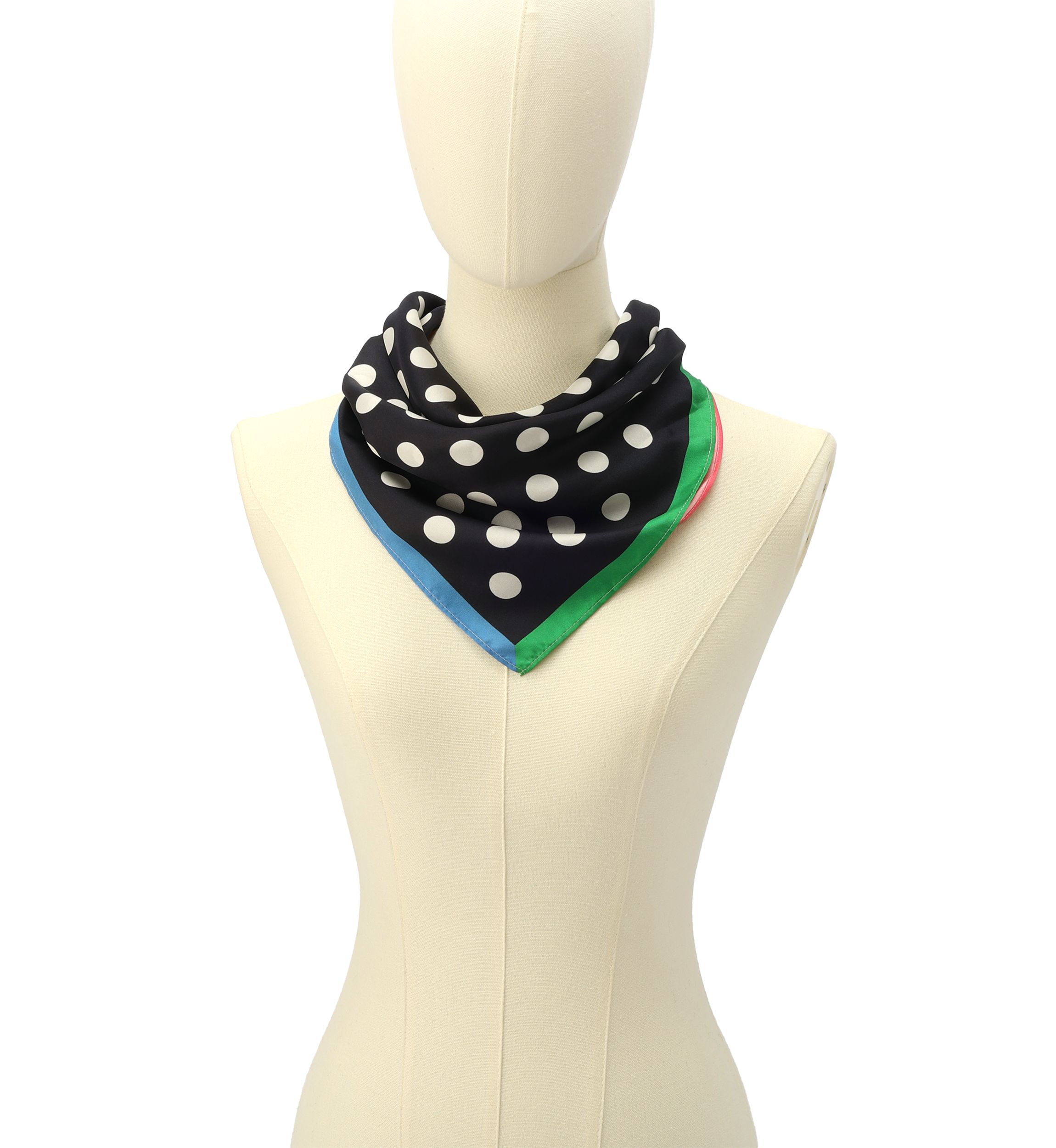 Breezy Dot Silk Bandana