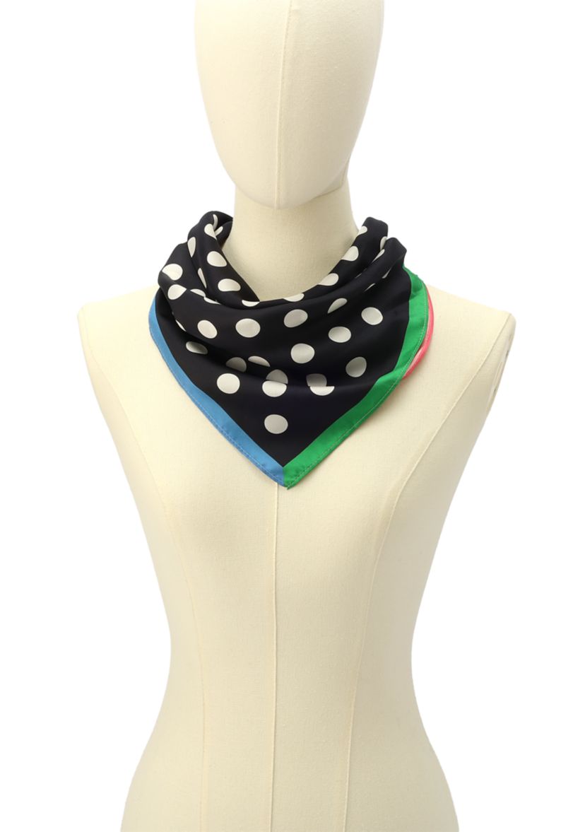 Breezy Dot Silk Bandana