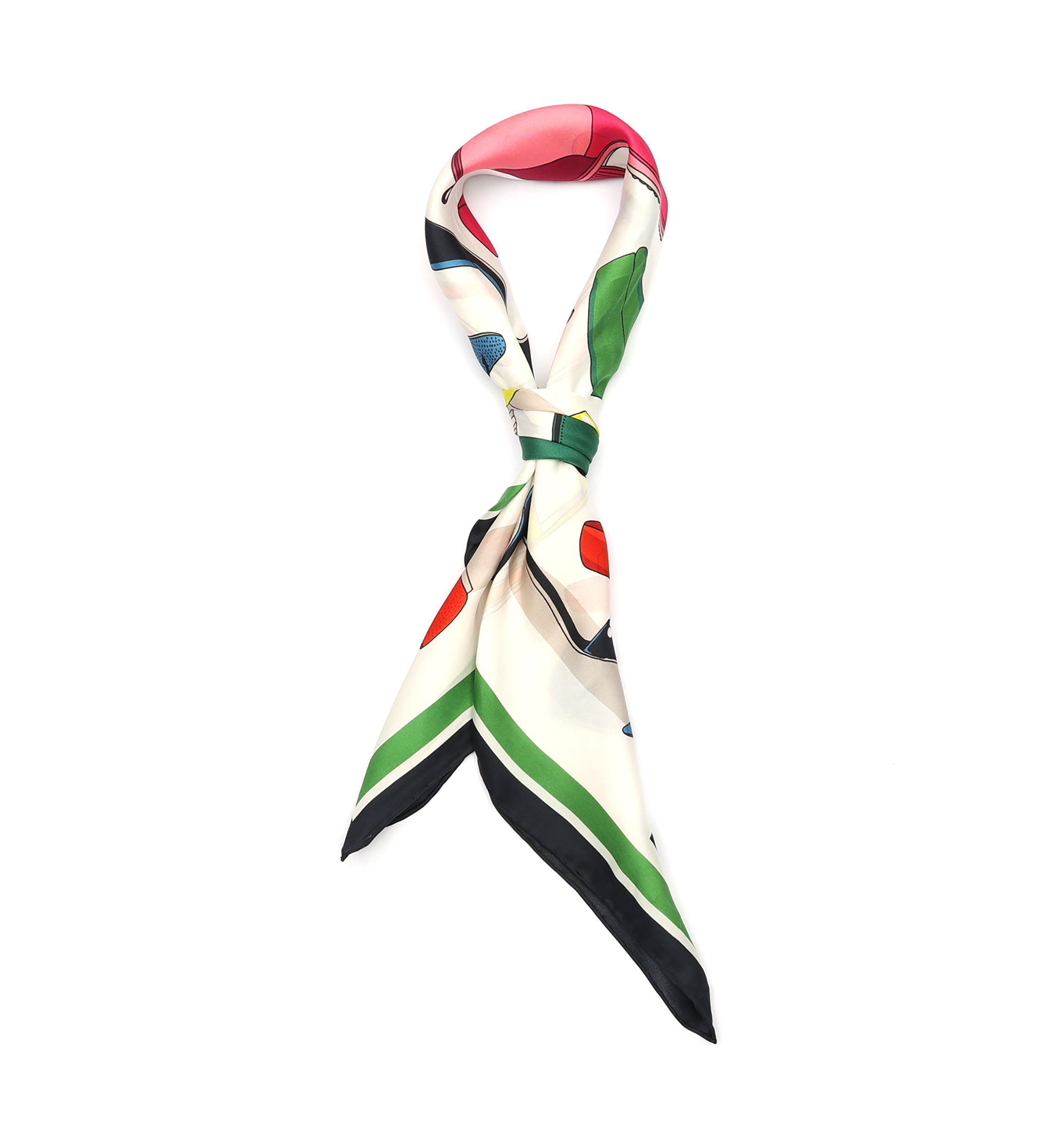 Shoes Silk Square Scarf
