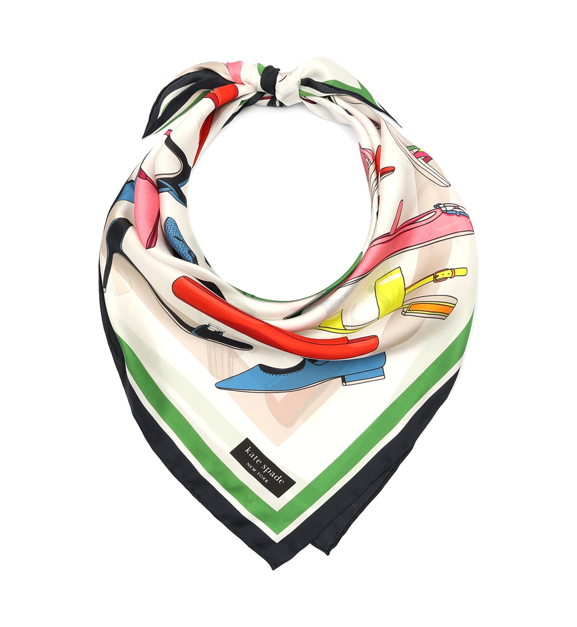 Shoes Silk Square Scarf