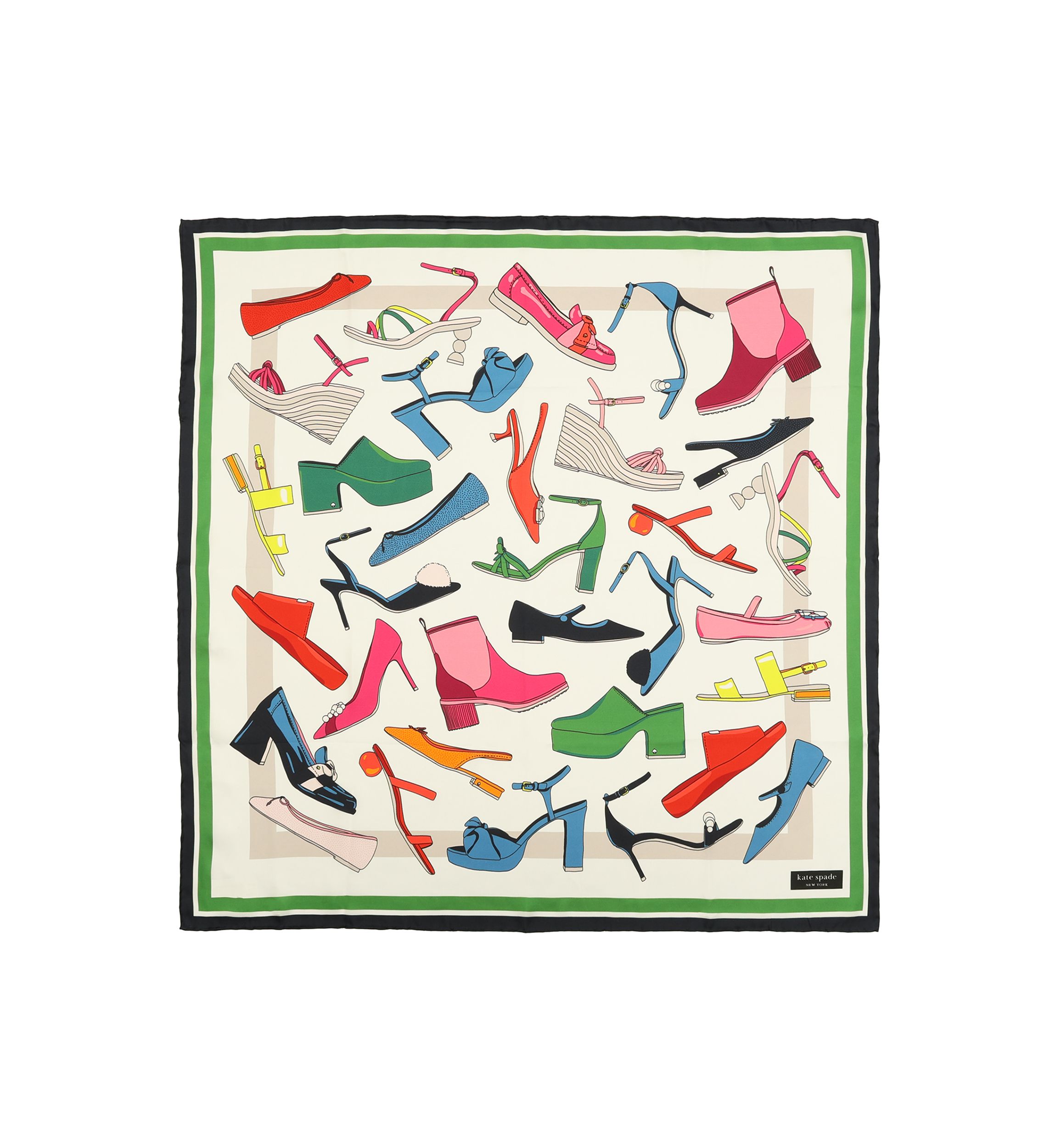 Shoes Silk Square Scarf