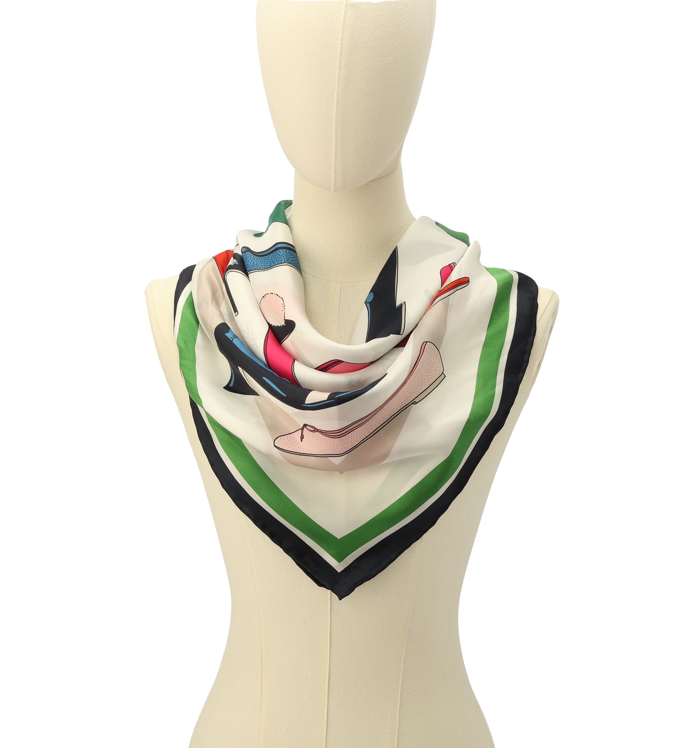 Shoes Silk Square Scarf