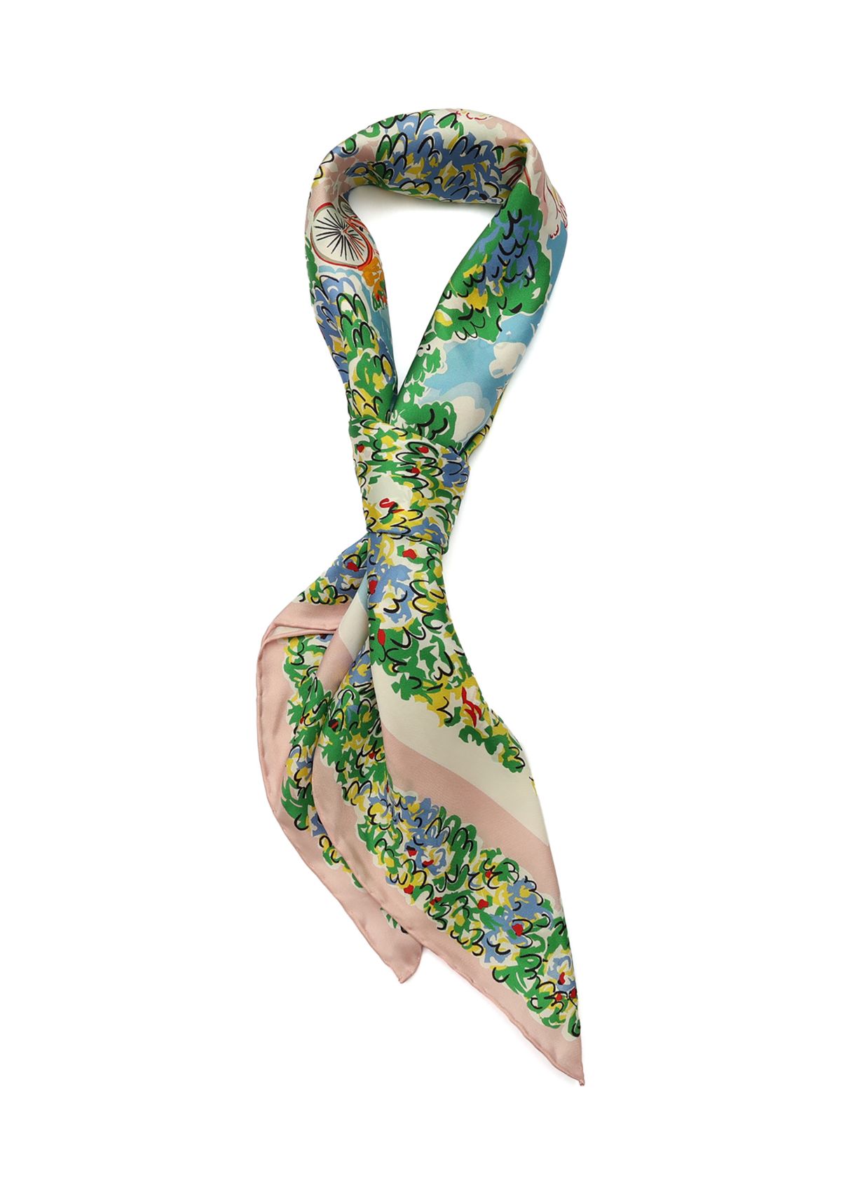 Springtime Gardens Silk Square Scarf