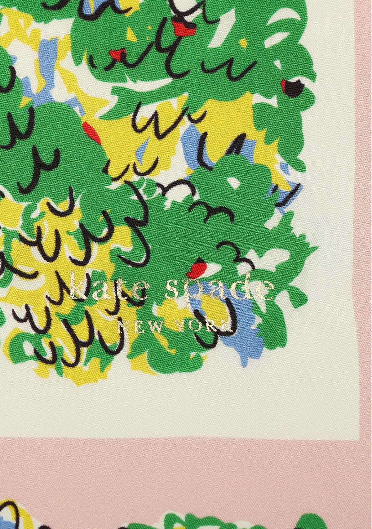 Springtime Gardens Silk Square Scarf