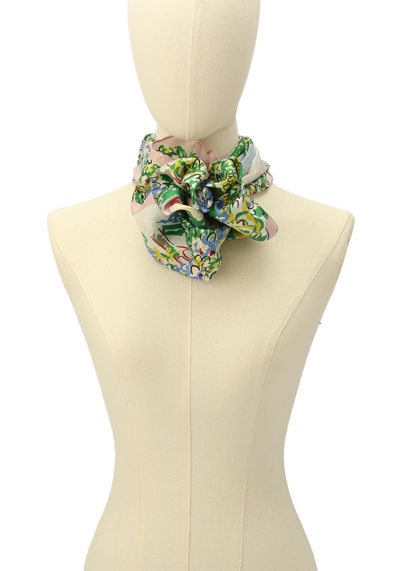 Springtime Gardens Silk Square Scarf