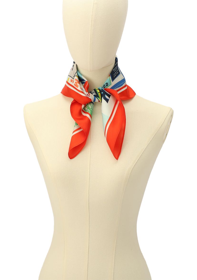 Shrimp Slack Silk Bandana
