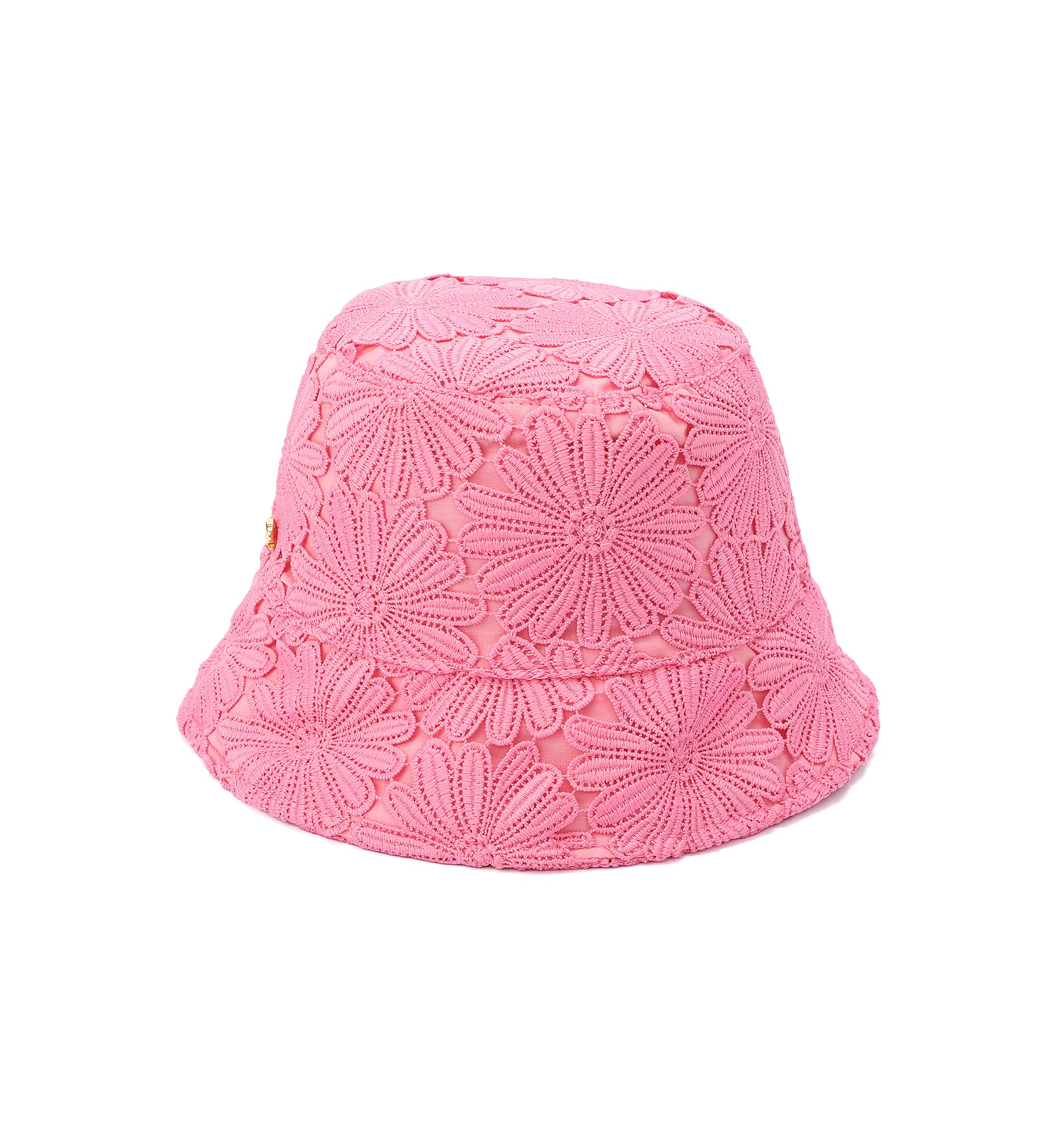 Brand New Kate Spade Black Logo Bucket Hat Pink Lining Classic Preppy Brand New Kate Spade Black Logo Bucket Hat Pink Lining  main image 3