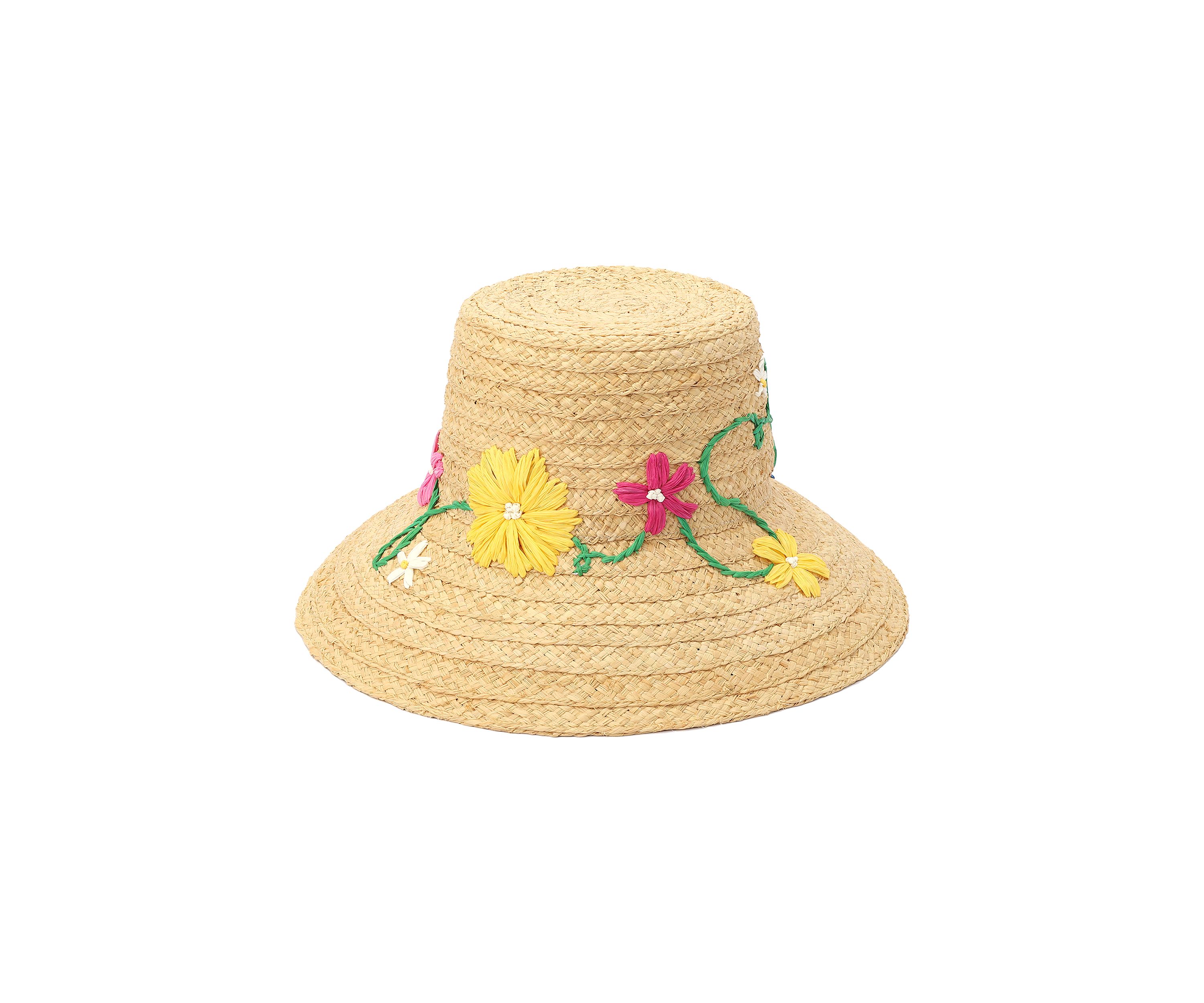 Updated Raffia Daisy Sunhat 