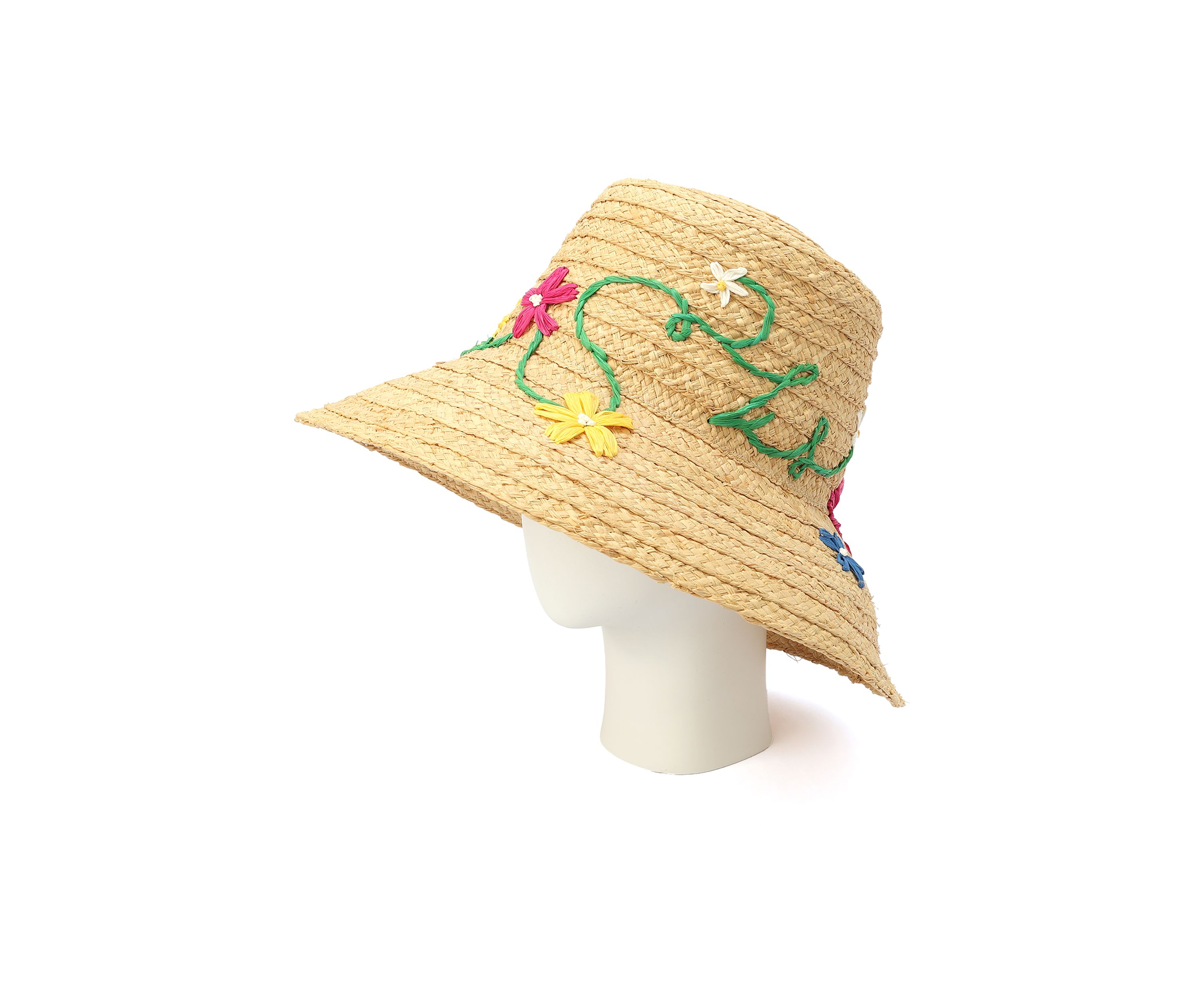 Updated Raffia Daisy Sunhat 