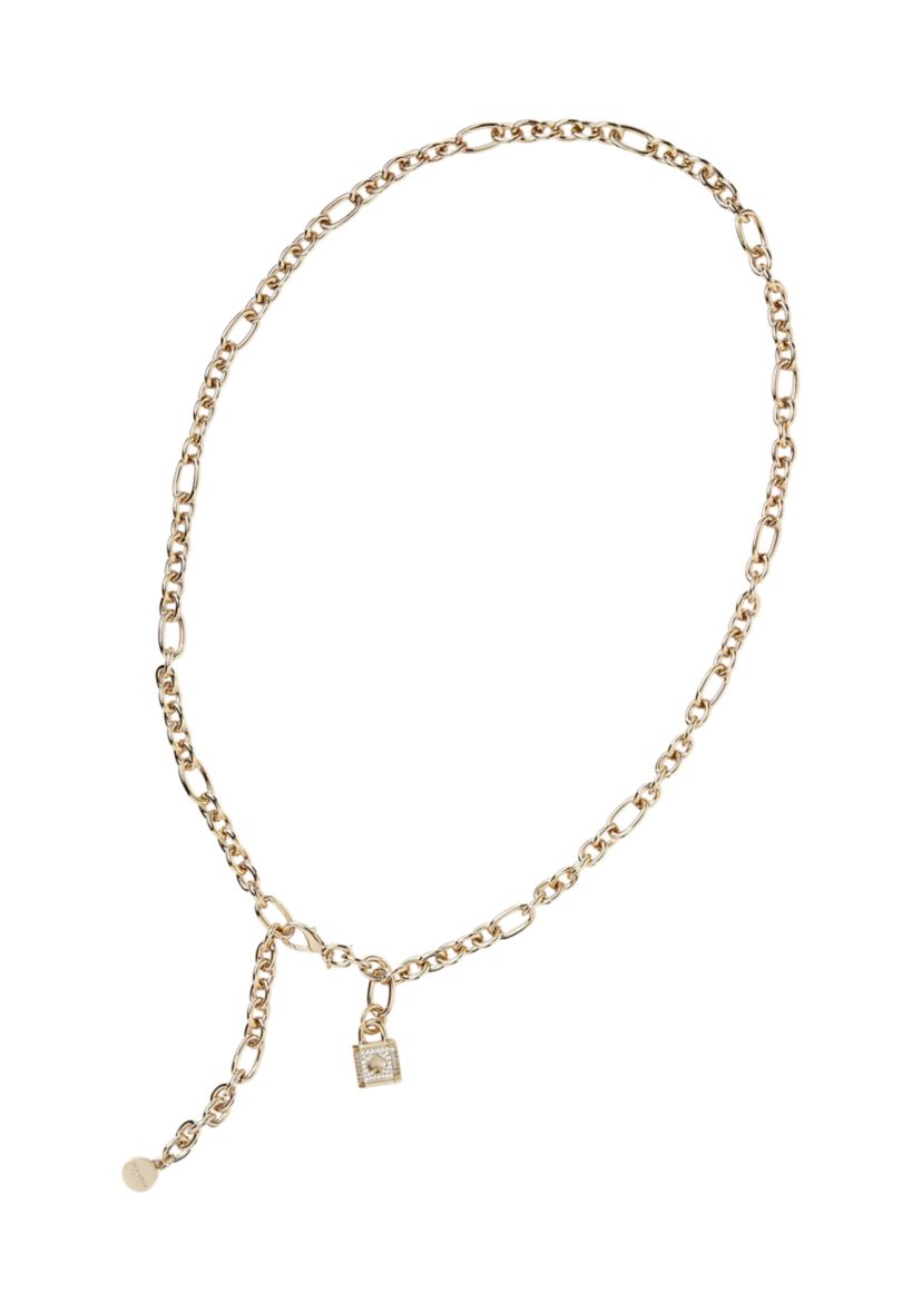 Lock Charm Chain Belt