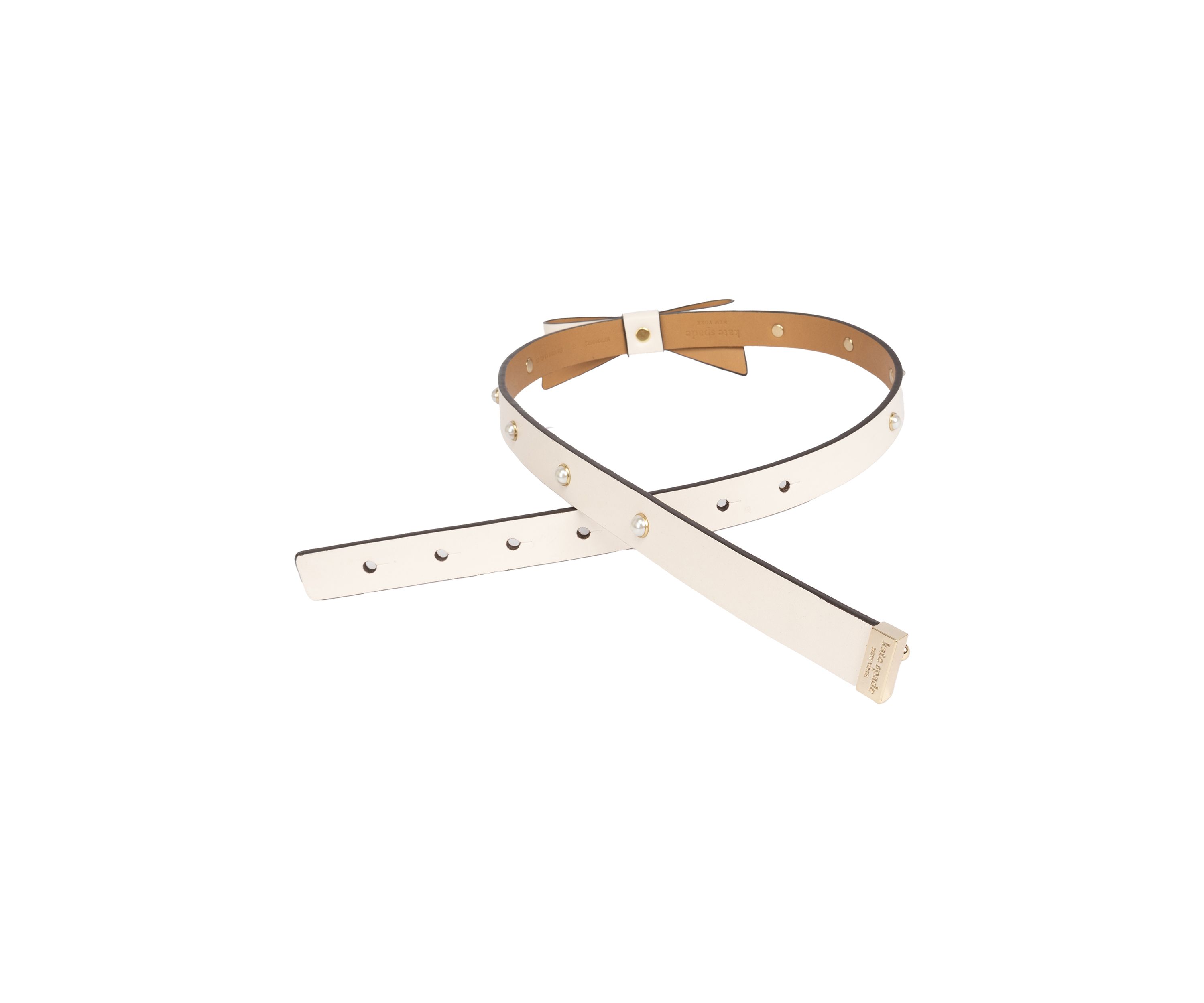 19 Millimeter Bow Belt with Pearls