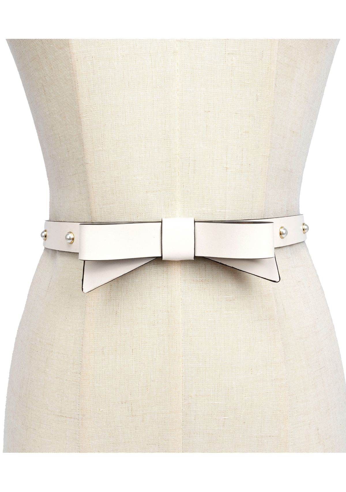 19 Millimeter Bow Belt with Pearls