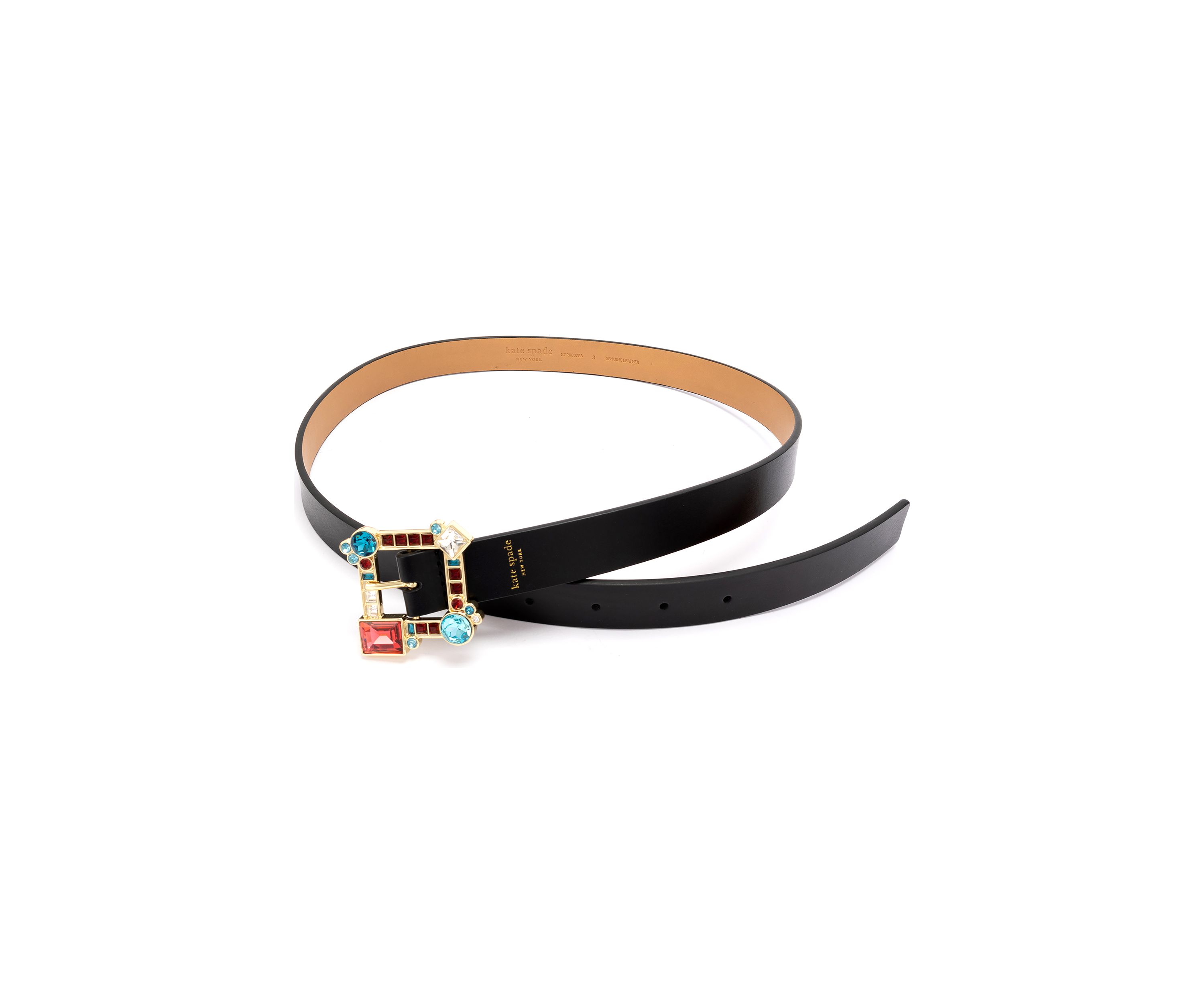 Belt with Crystal Stone Buckle