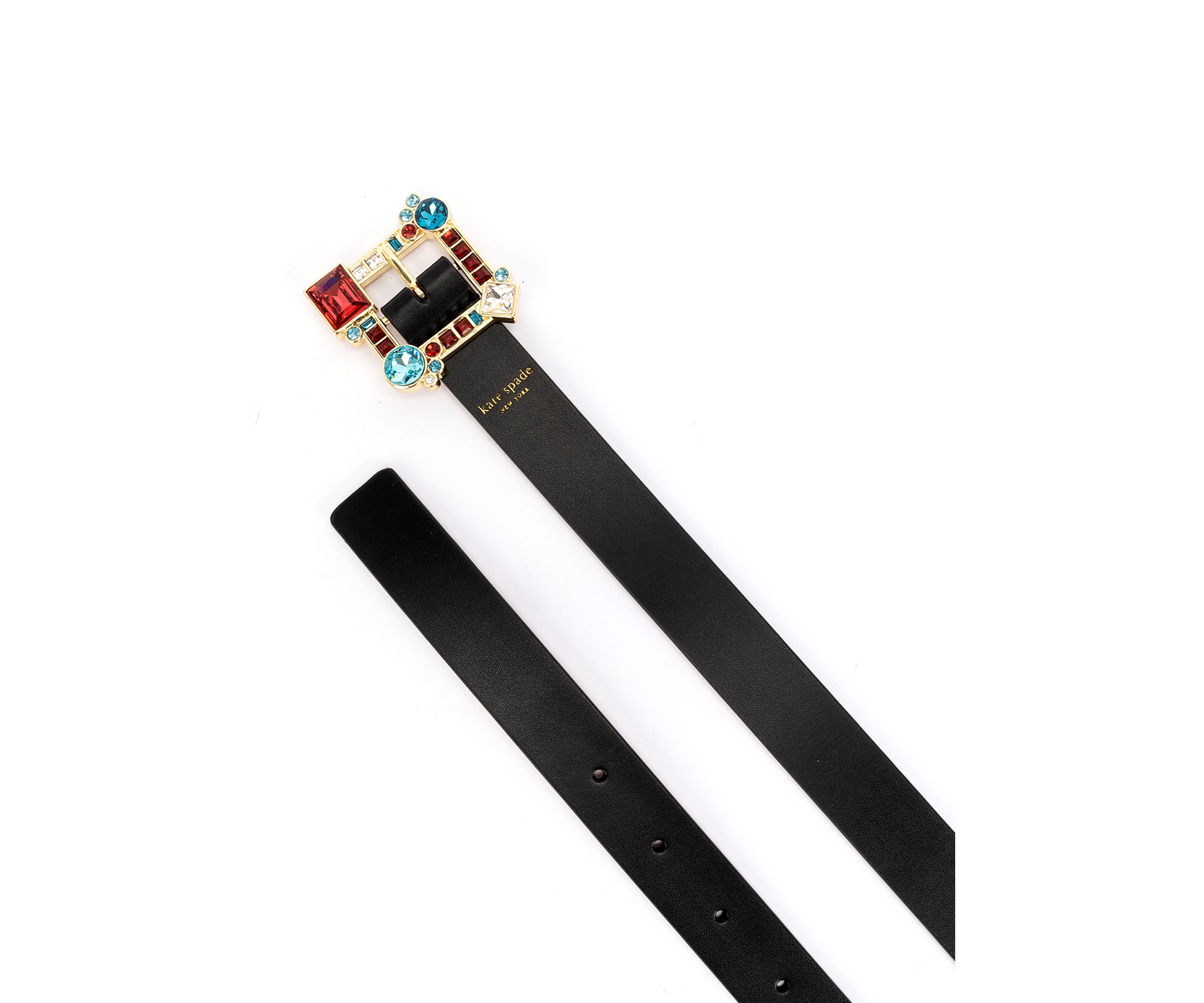 Belt with Crystal Stone Buckle
