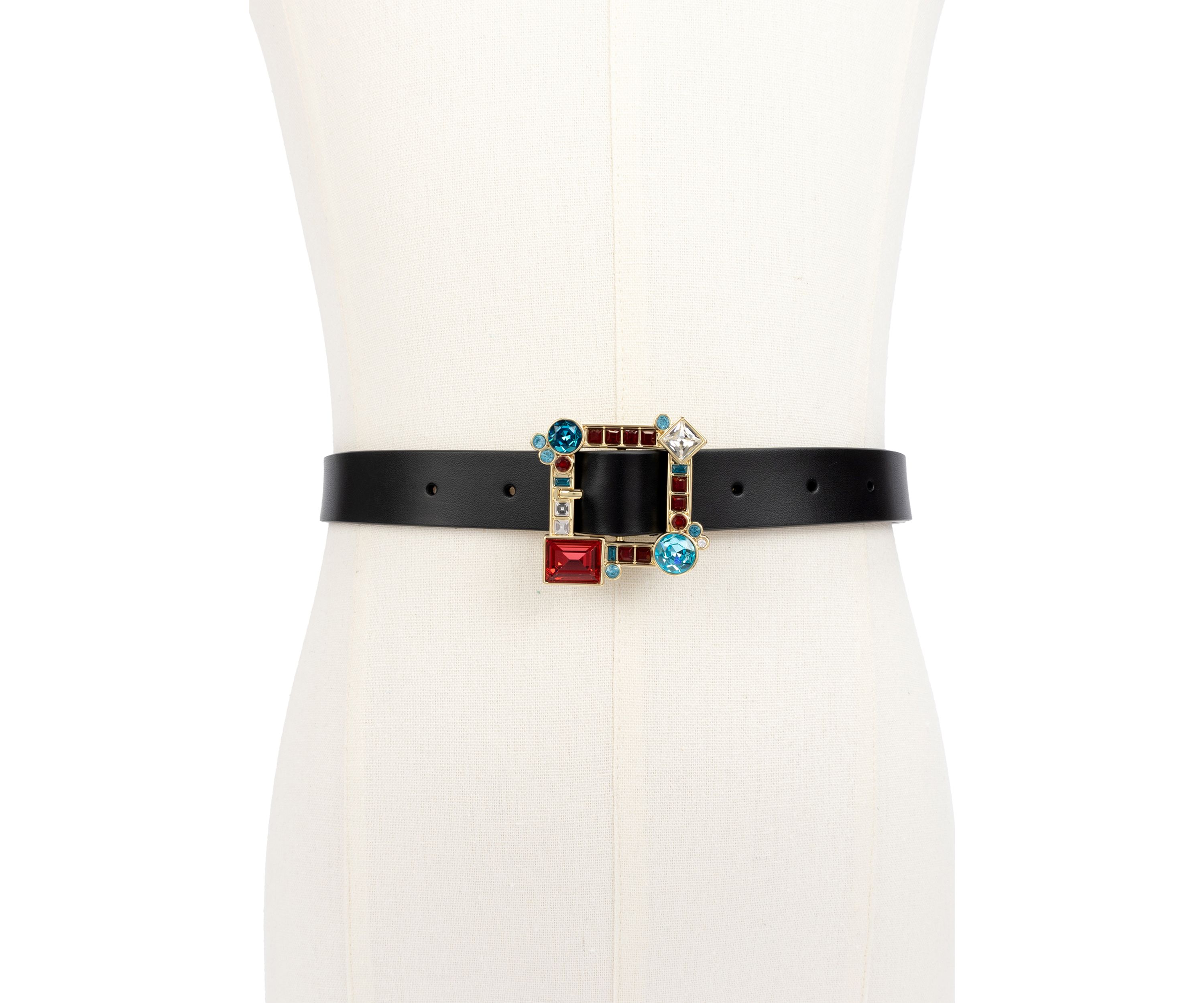 Belt with Crystal Stone Buckle