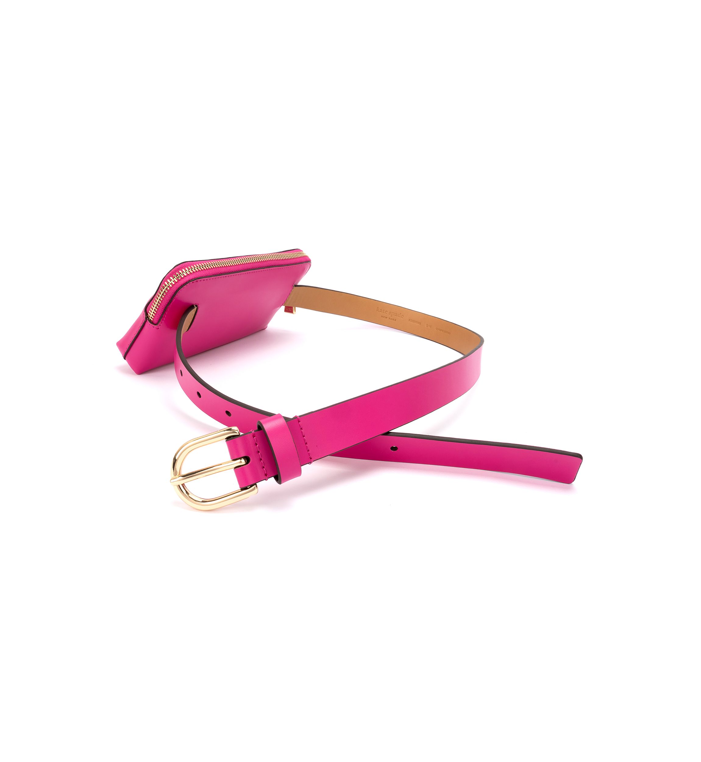 Zip Embossed Logo Belt Bag 