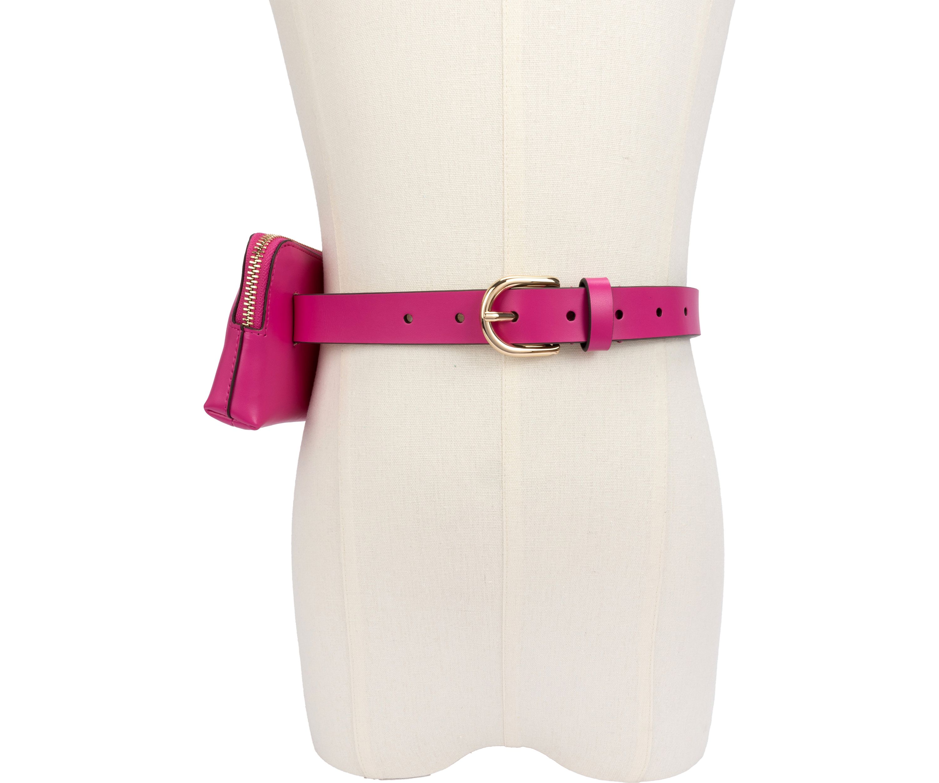 Zip Embossed Logo Belt Bag 