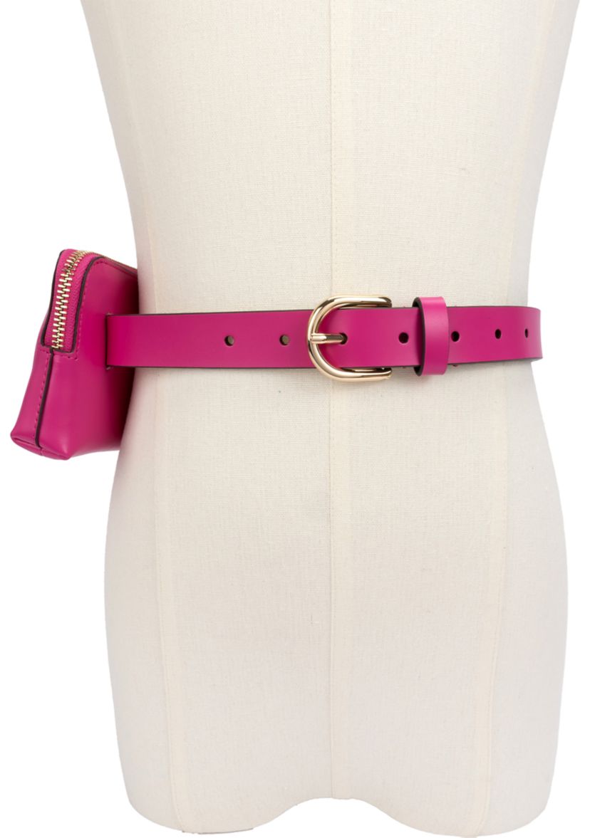 Zip Embossed Logo Belt Bag 