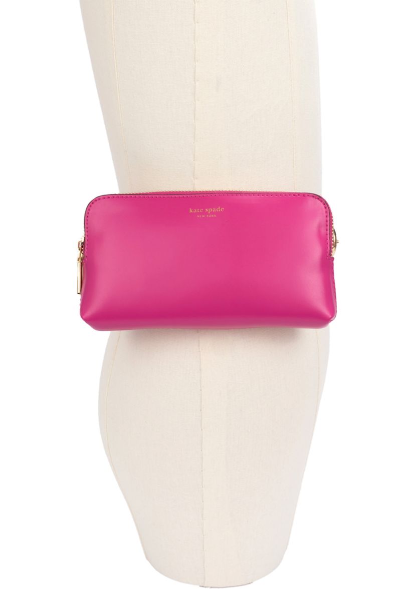 Zip Embossed Logo Belt Bag 