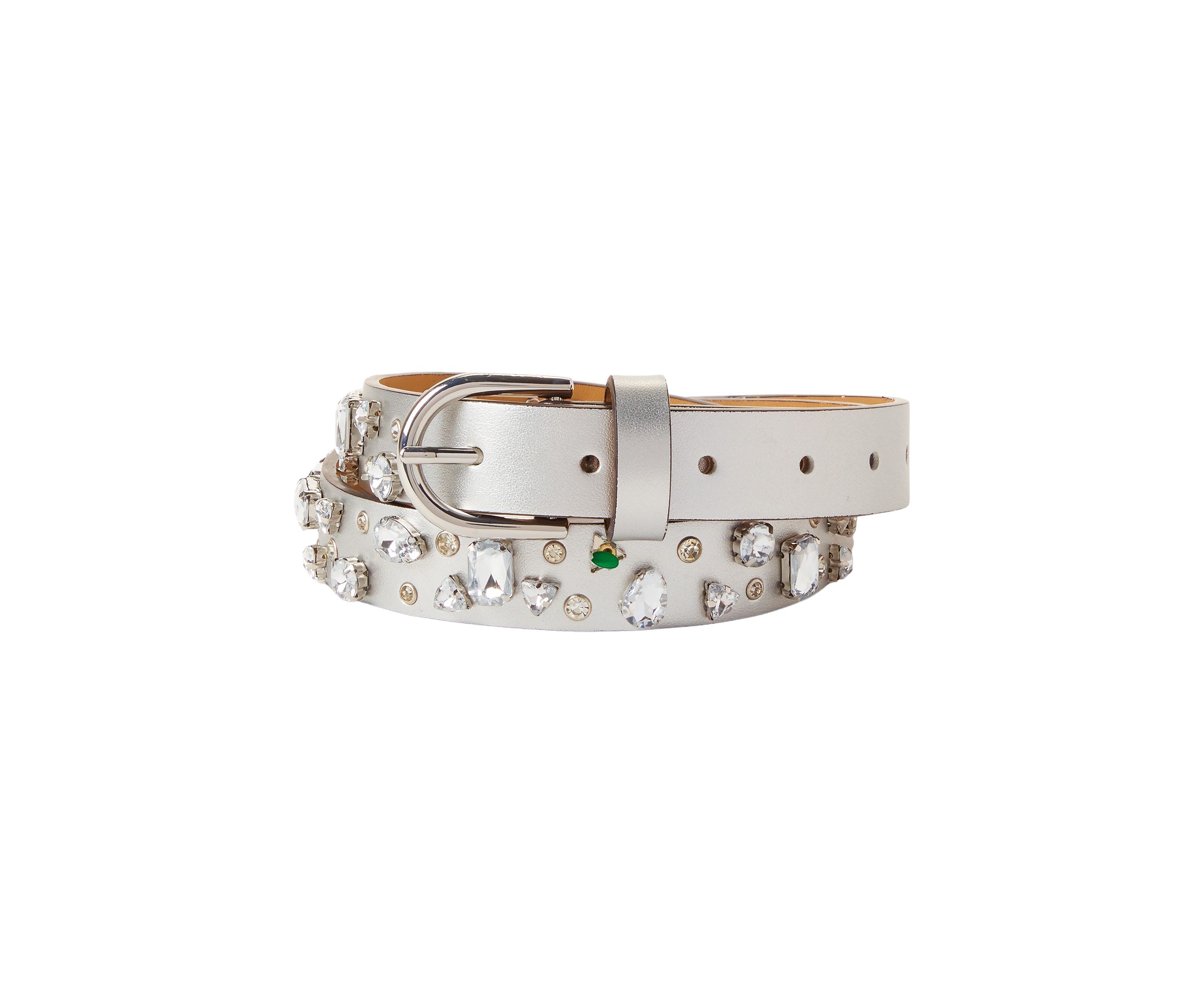 Crystal Stone Flip-Tie Belt 
