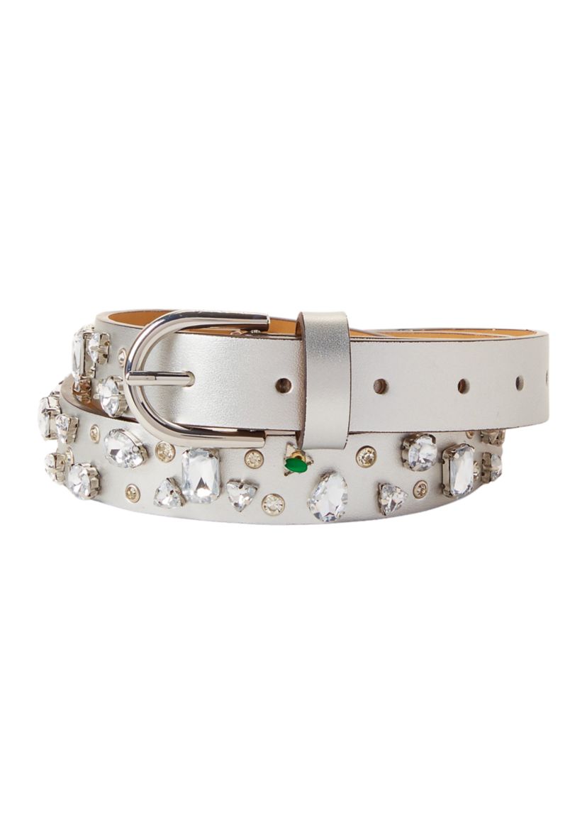Crystal Stone Flip-Tie Belt 