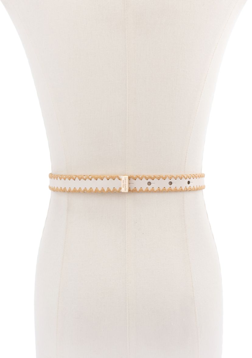 Bow Belt with Straw Edge