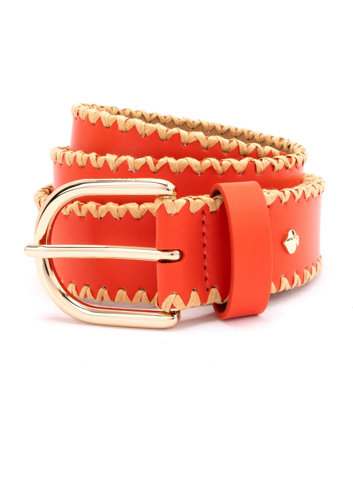 35 Millimeter Belt with Straw Edge