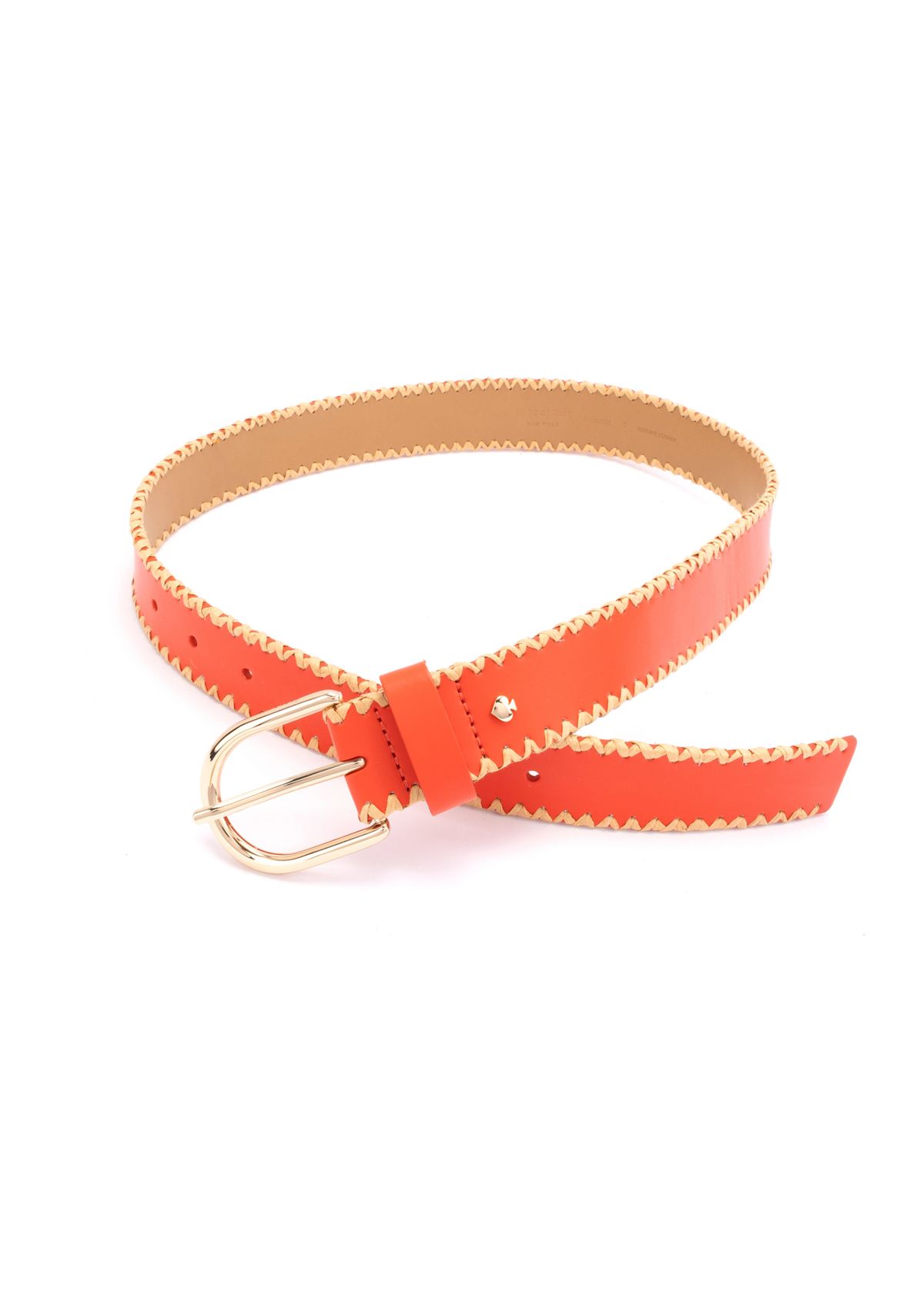 35 Millimeter Belt with Straw Edge