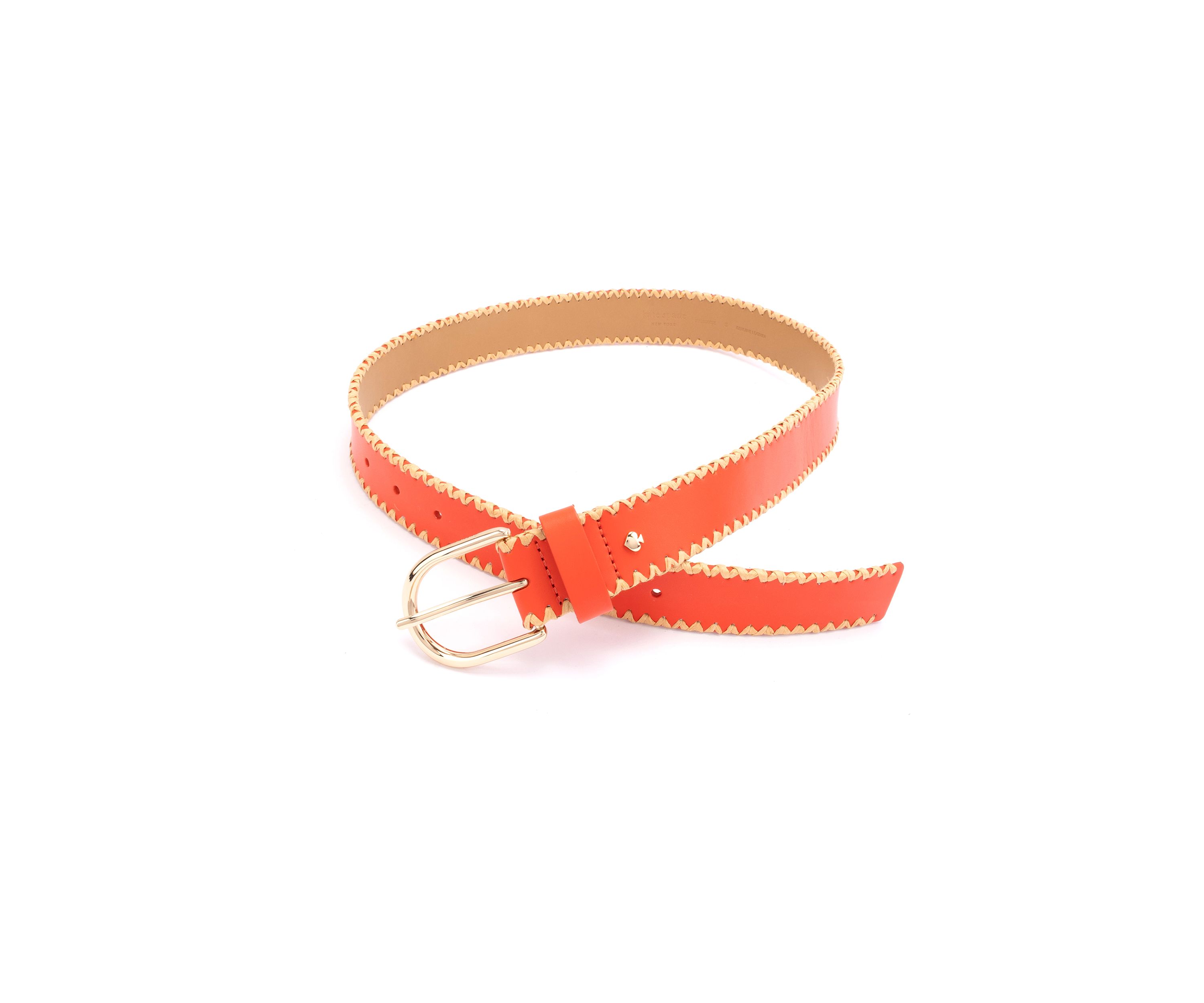 35 Millimeter Belt with Straw Edge
