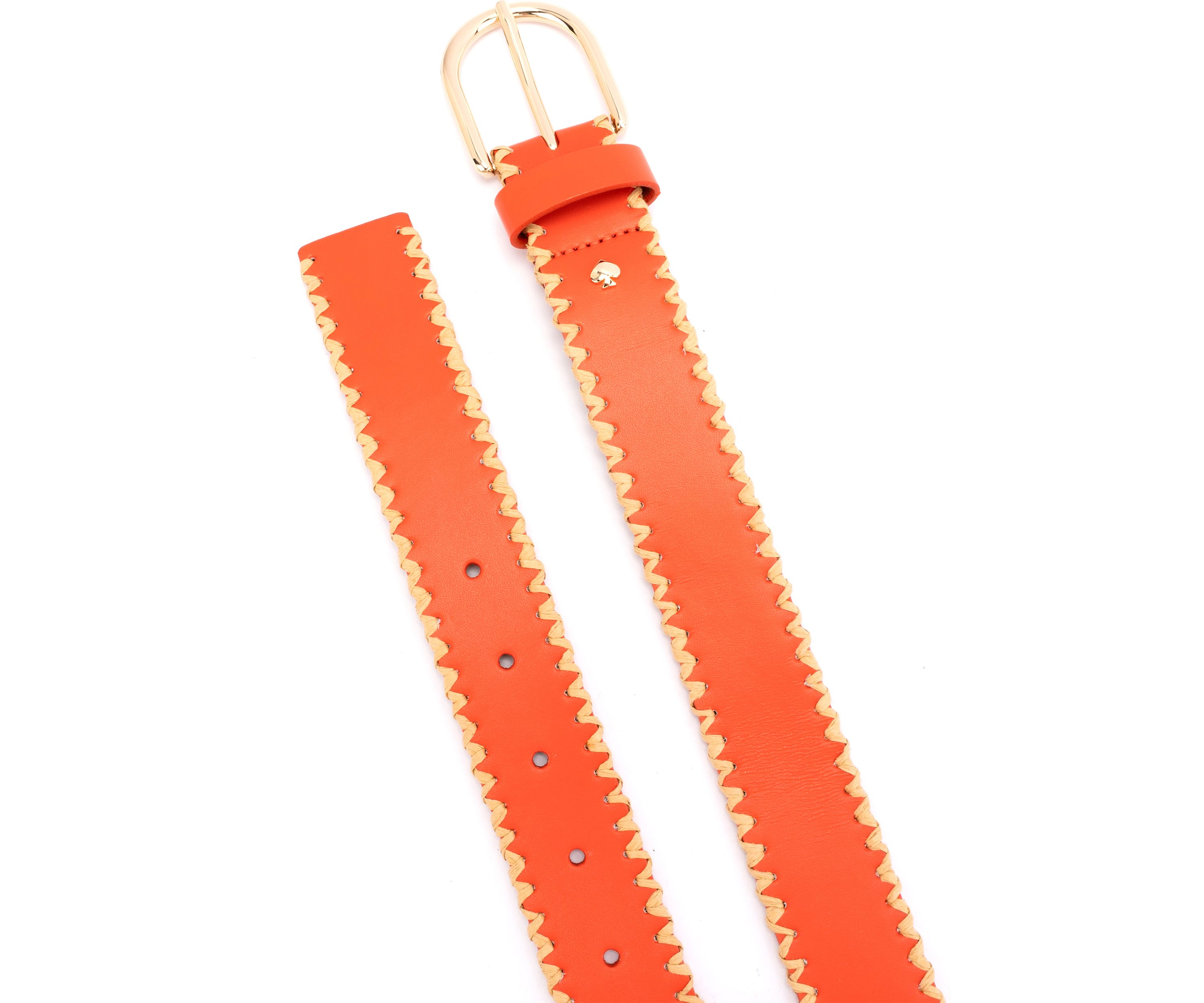 35 Millimeter Belt with Straw Edge