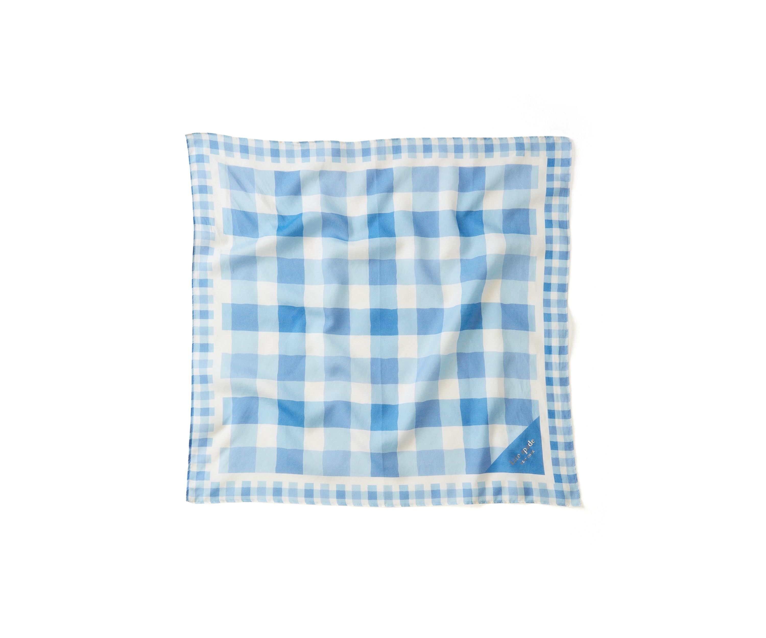 Beach Plaid Silk Bandana